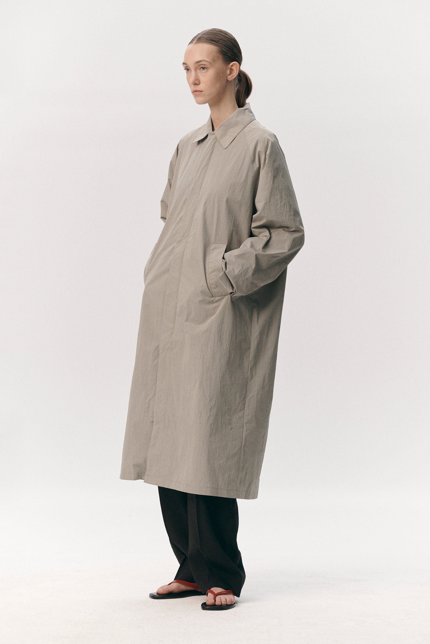 LONG COACH CRINCLE NYLON SS26 SAGE WOMEN | Welter Shelter