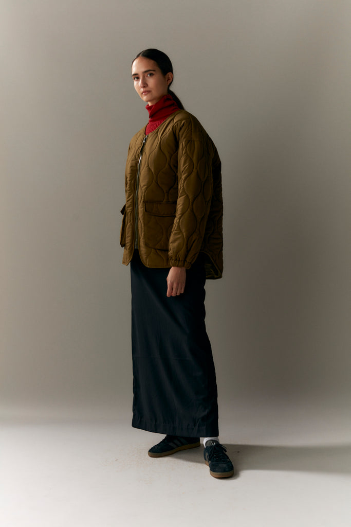 PADDED LINER WOMEN AW23 olive