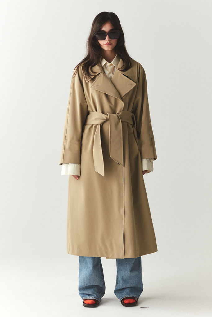 ROOMY TRENCH SS'24 BEIGE