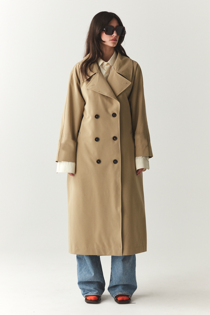 ROOMY TRENCH SS'24 BEIGE