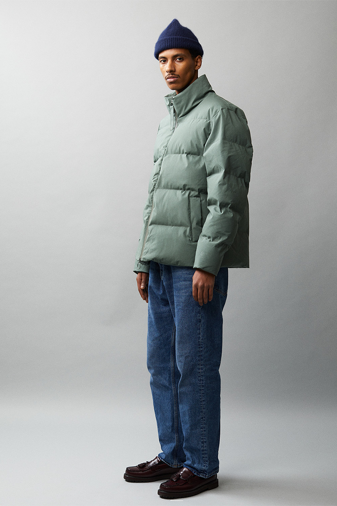 PUFF PADDY ELSENEGGER CRINCLE COTTON AW22 FADED GREEN