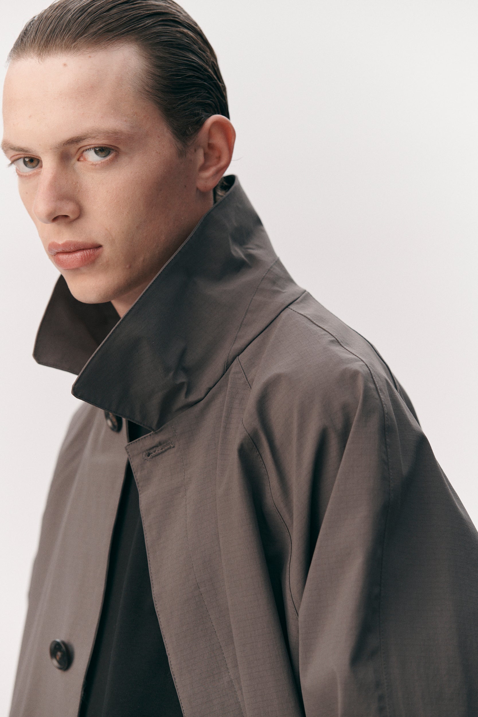 JOBA CARCOAT B RIPSTOP SS26 PURPLE GREY