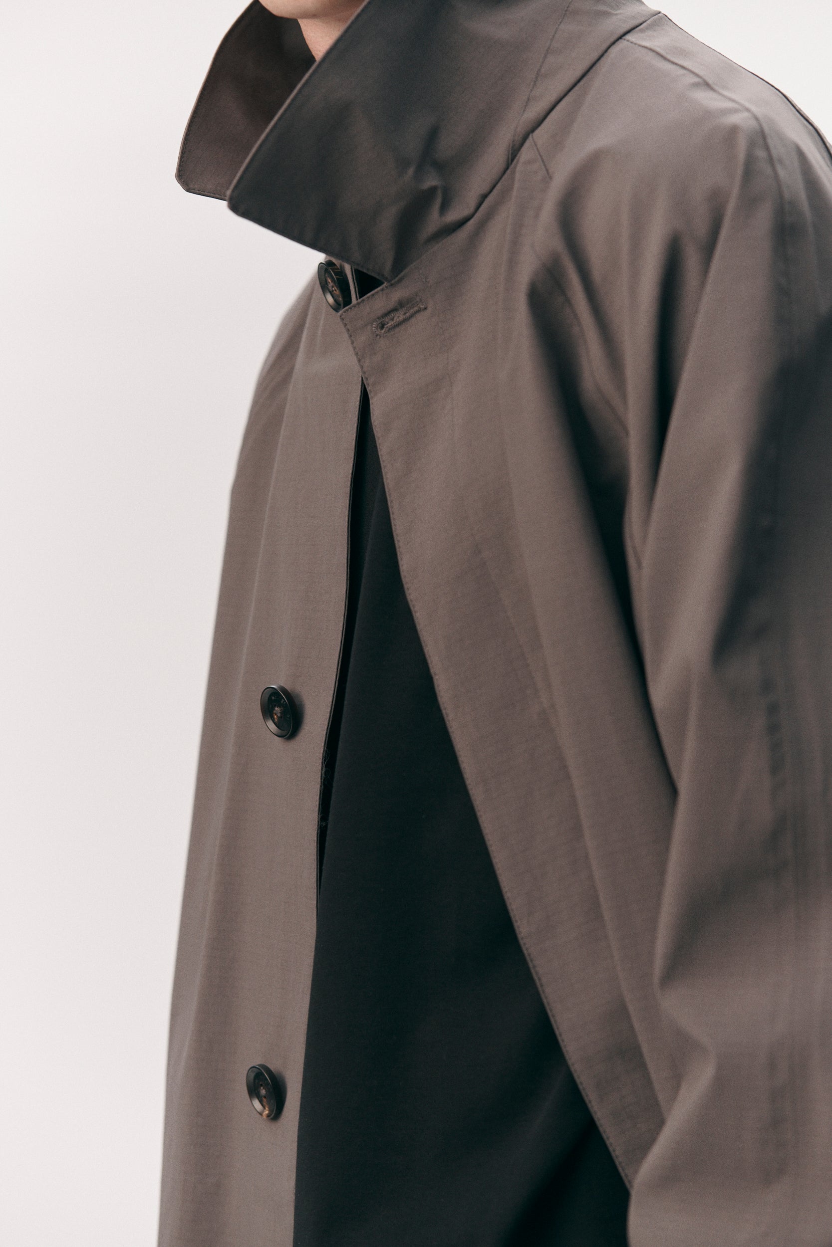 JOBA CARCOAT B RIPSTOP SS26 PURPLE GREY