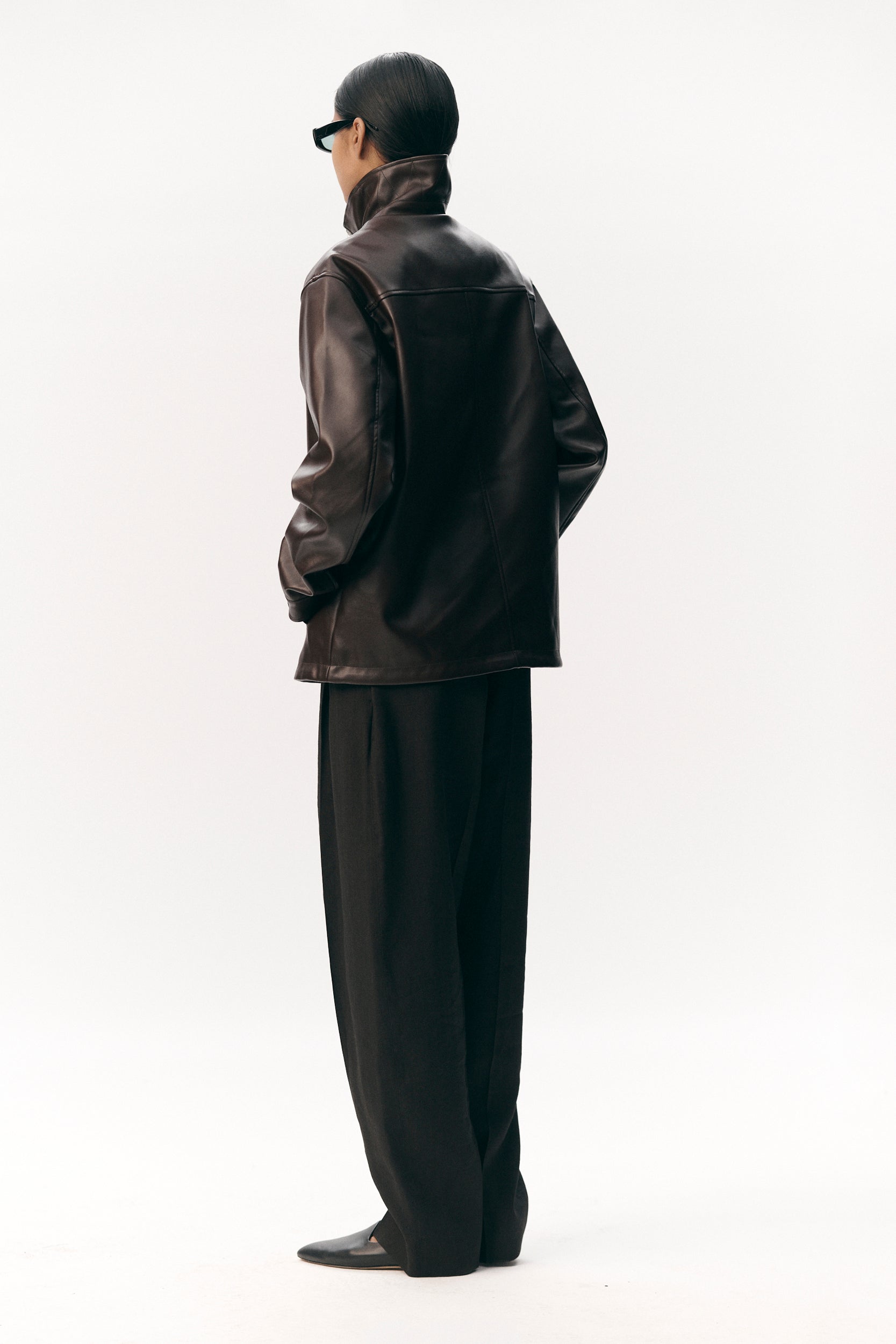 ZIP UP FAUX L SS26 DARK CHOCOLATE WOMEN | Welter Shelter
