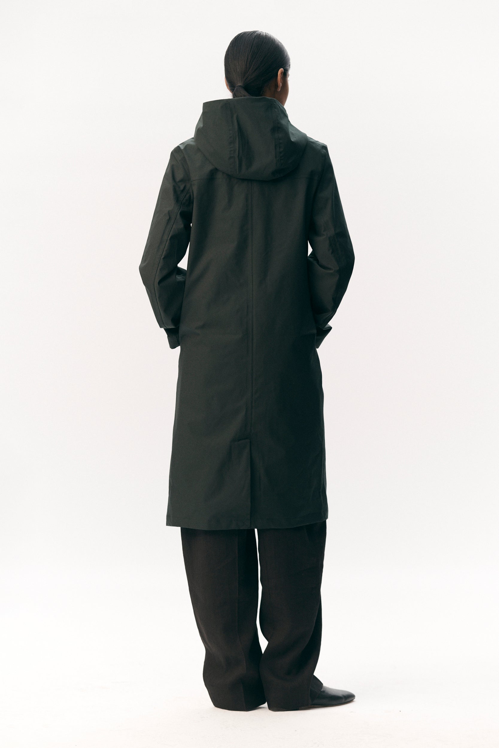 NOT SO LONG TUBE STRETCH TWILL SS26 DEEP FOREST