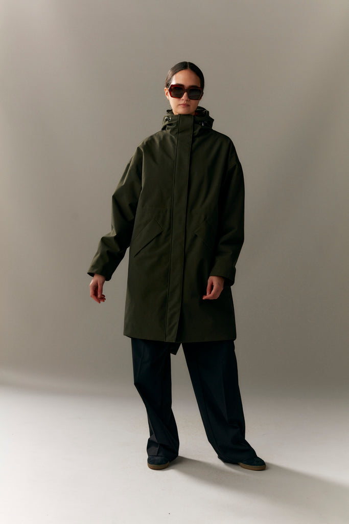 MONICA G POLY RAYON AW23 OLIVE