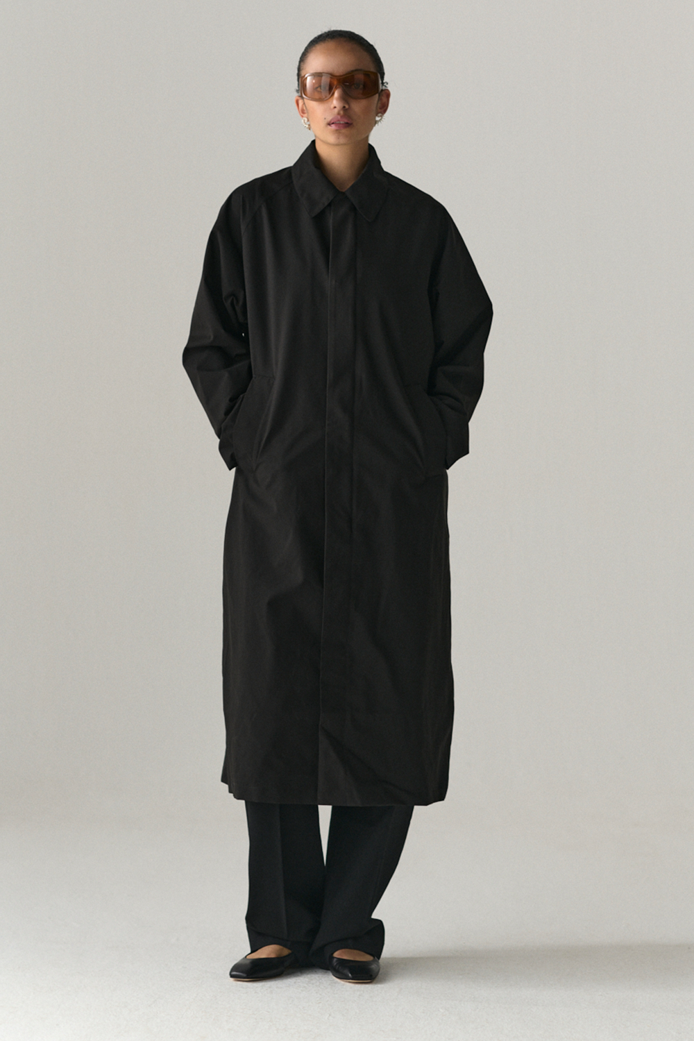 welter shelter LONG COACH GN SS25 BLACK WOMENS Hotsell Kleding