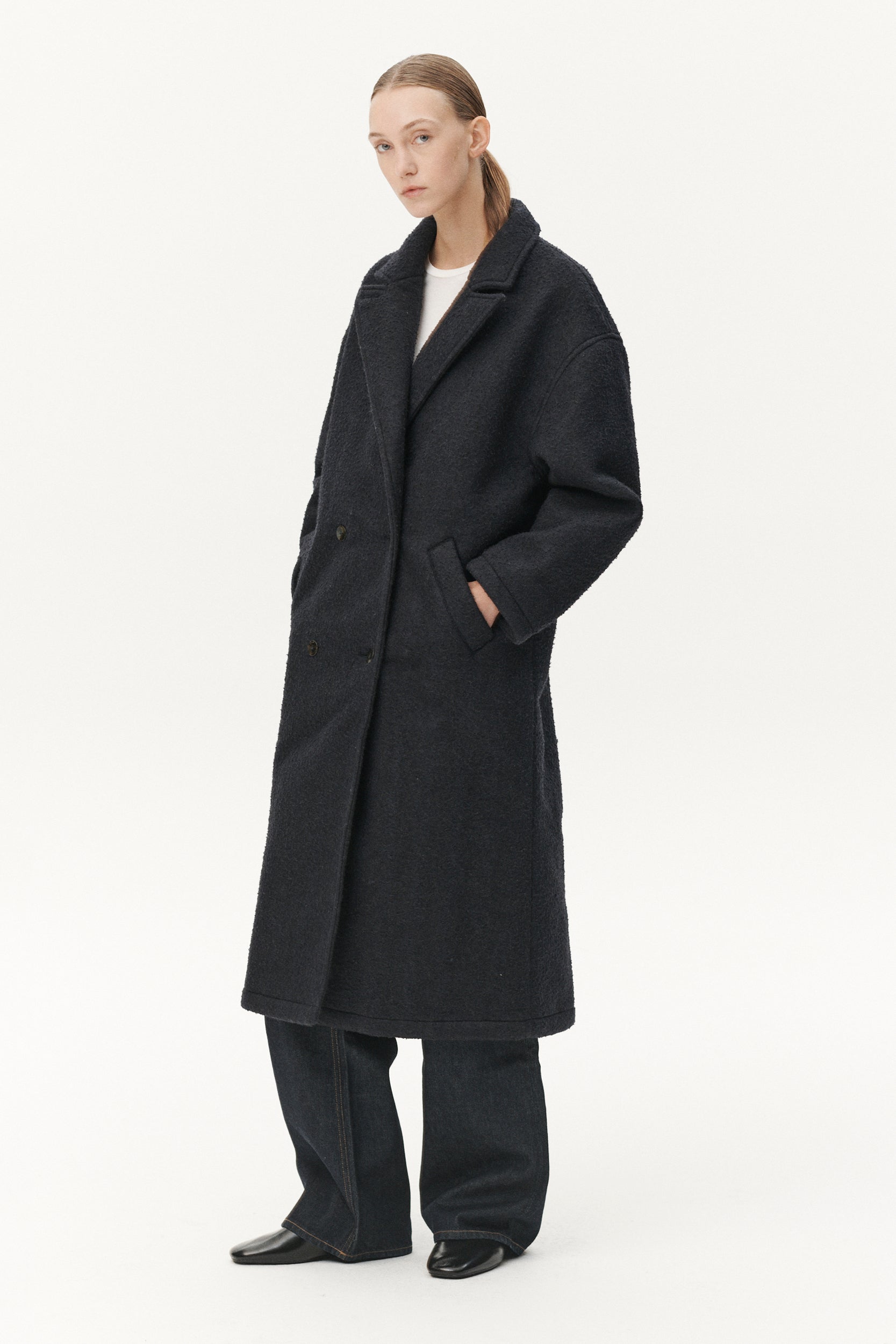 BB OVERCOAT AW25 NAVY