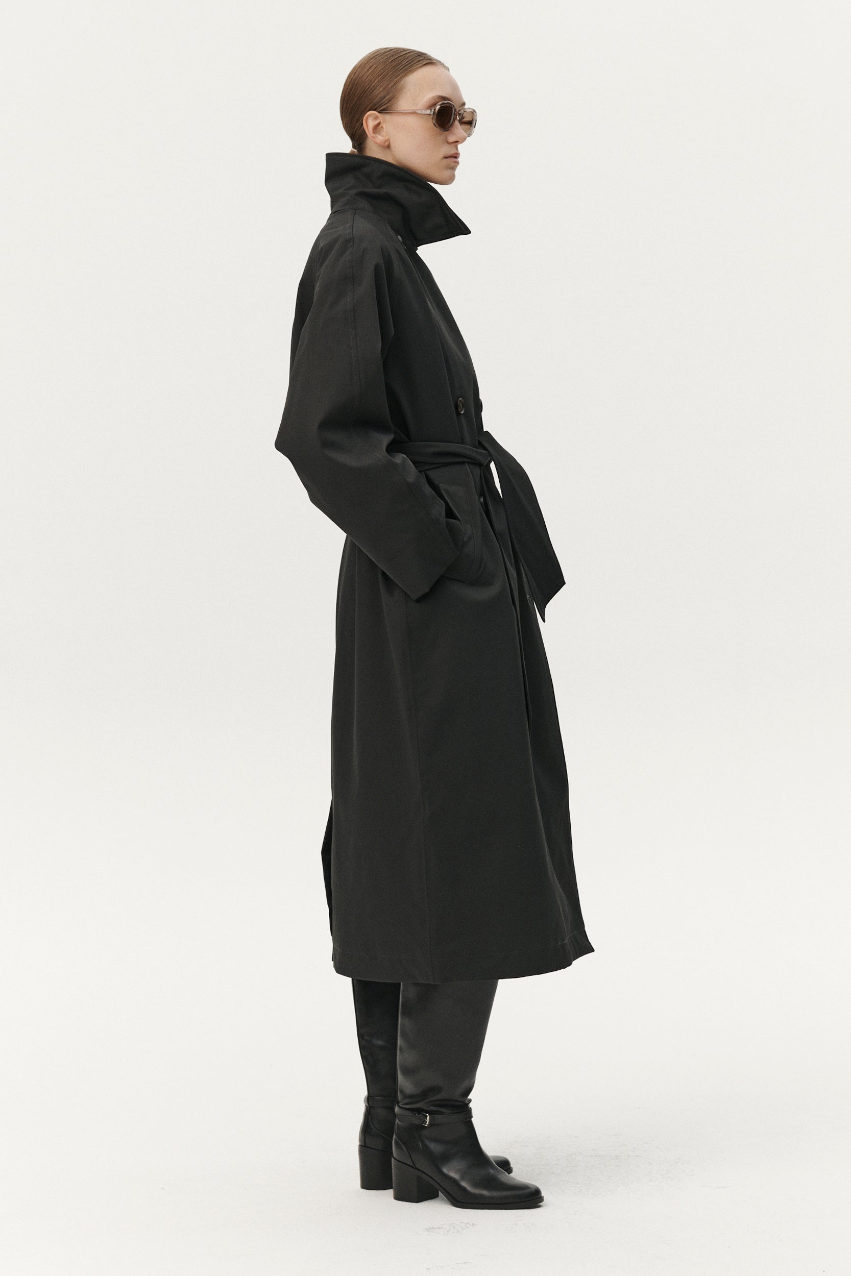 ROOMY TRENCH NINSPIN AW25 WASHED BLACK