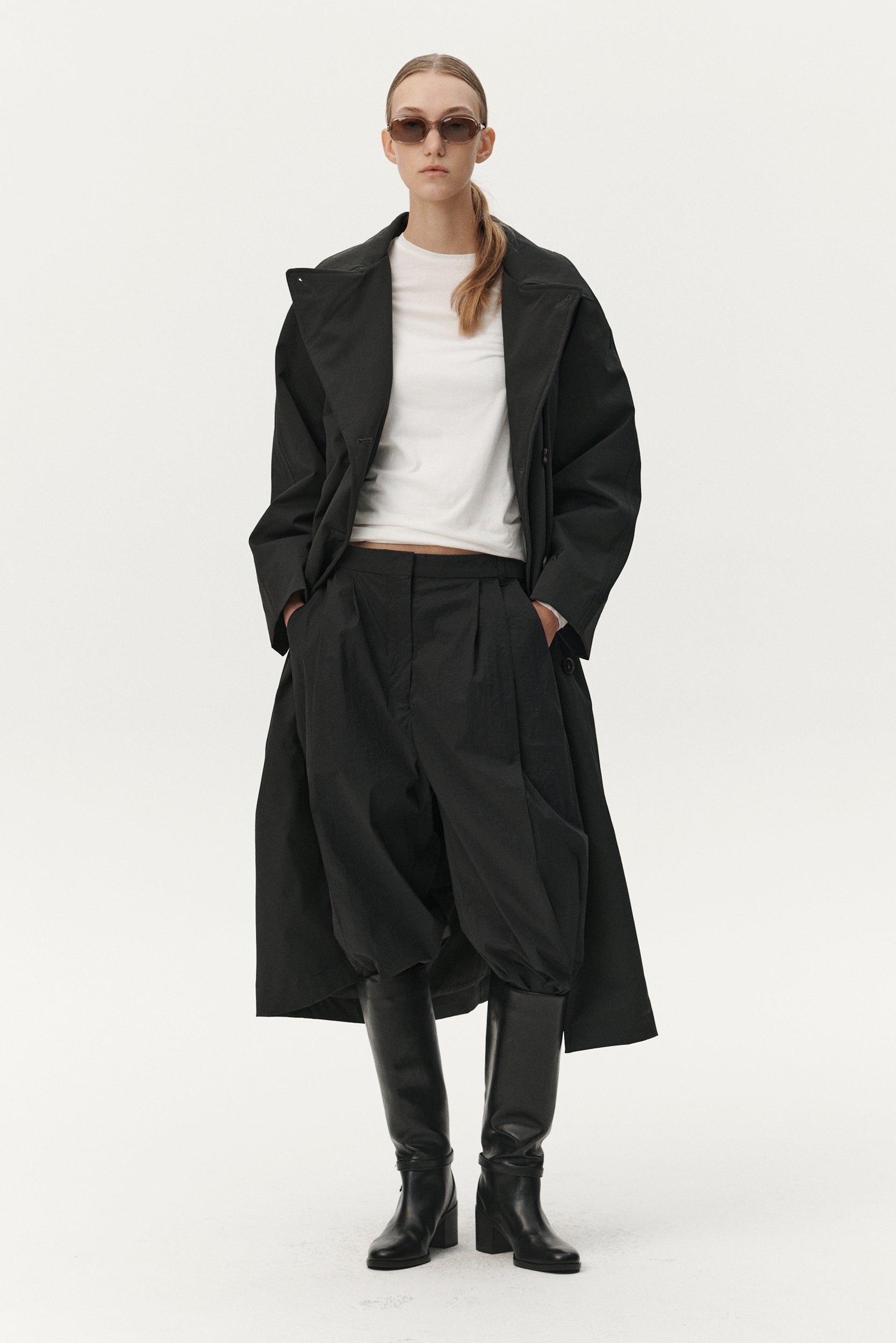 ROOMY TRENCH NINSPIN AW25 WASHED BLACK