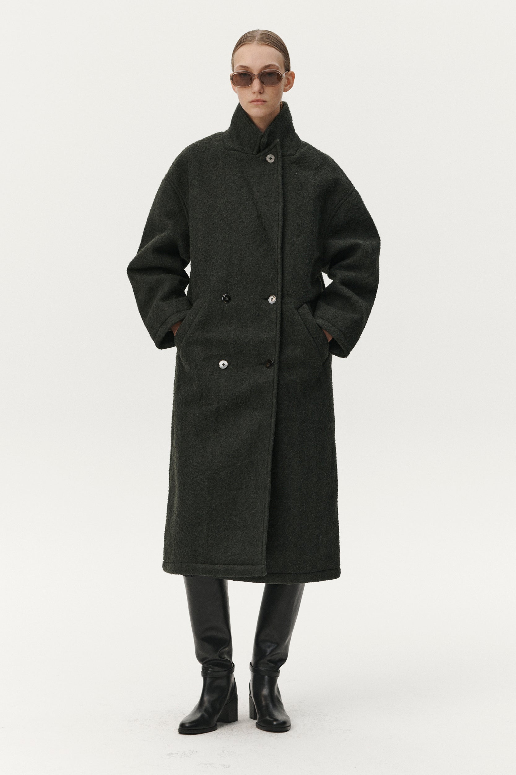 BB OVERCOAT AW25 GREEN