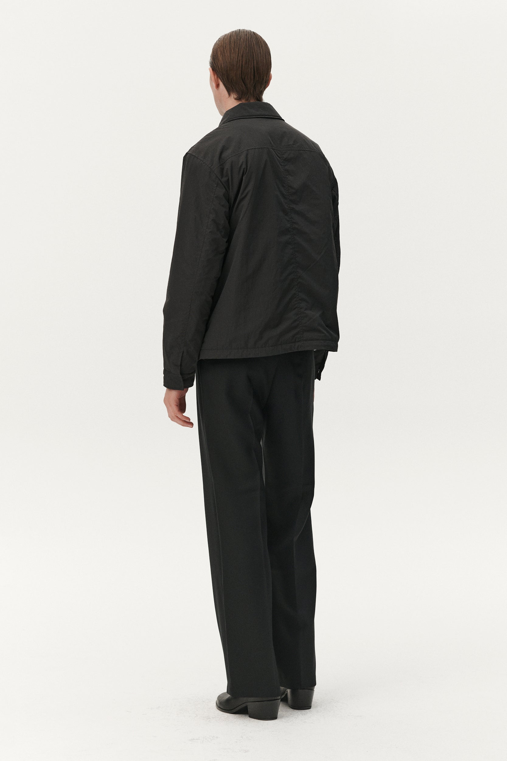 ZIP UP CRINCLE AW25 BLACK