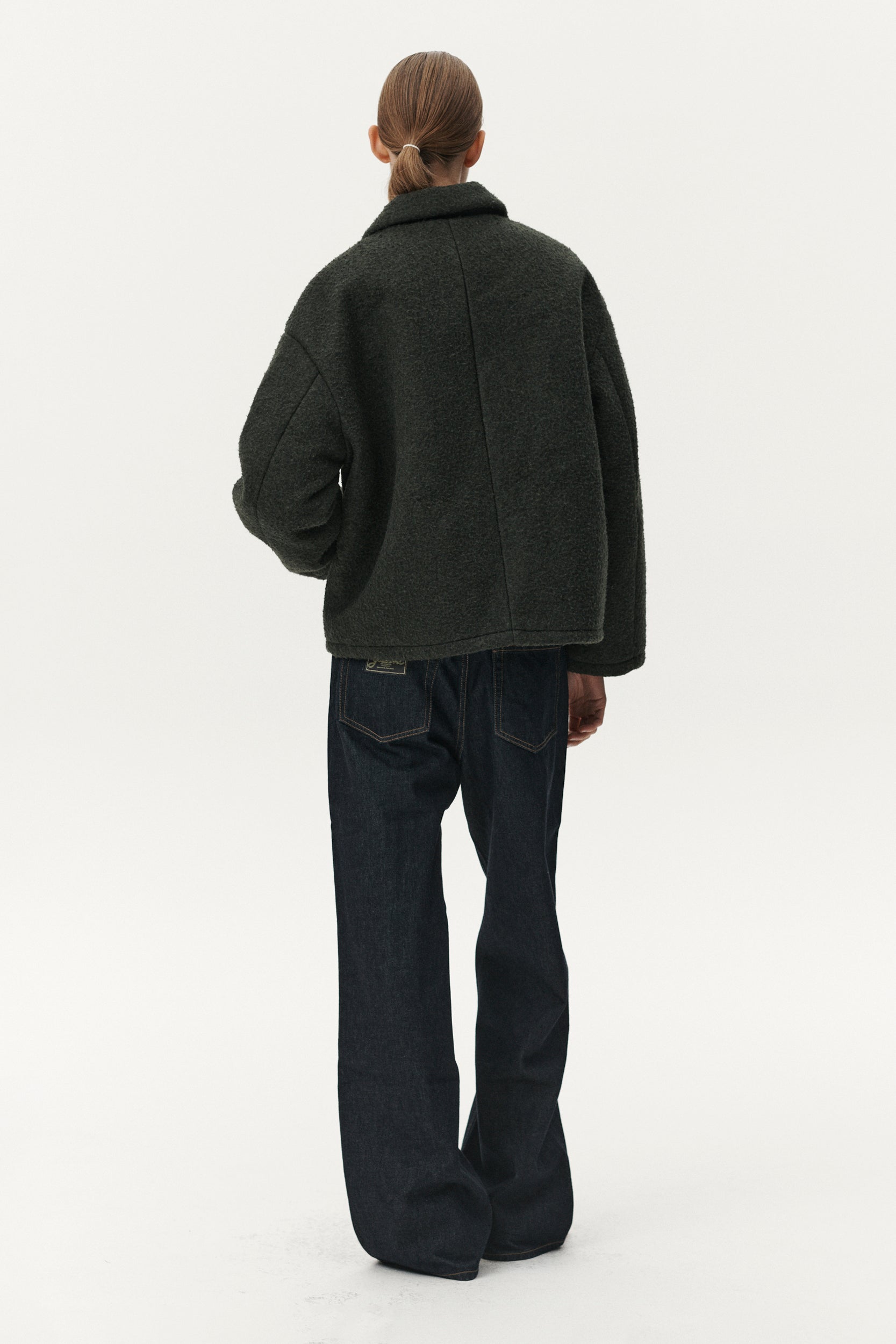 SHIRT JACKET BOILED AW25 GREEN