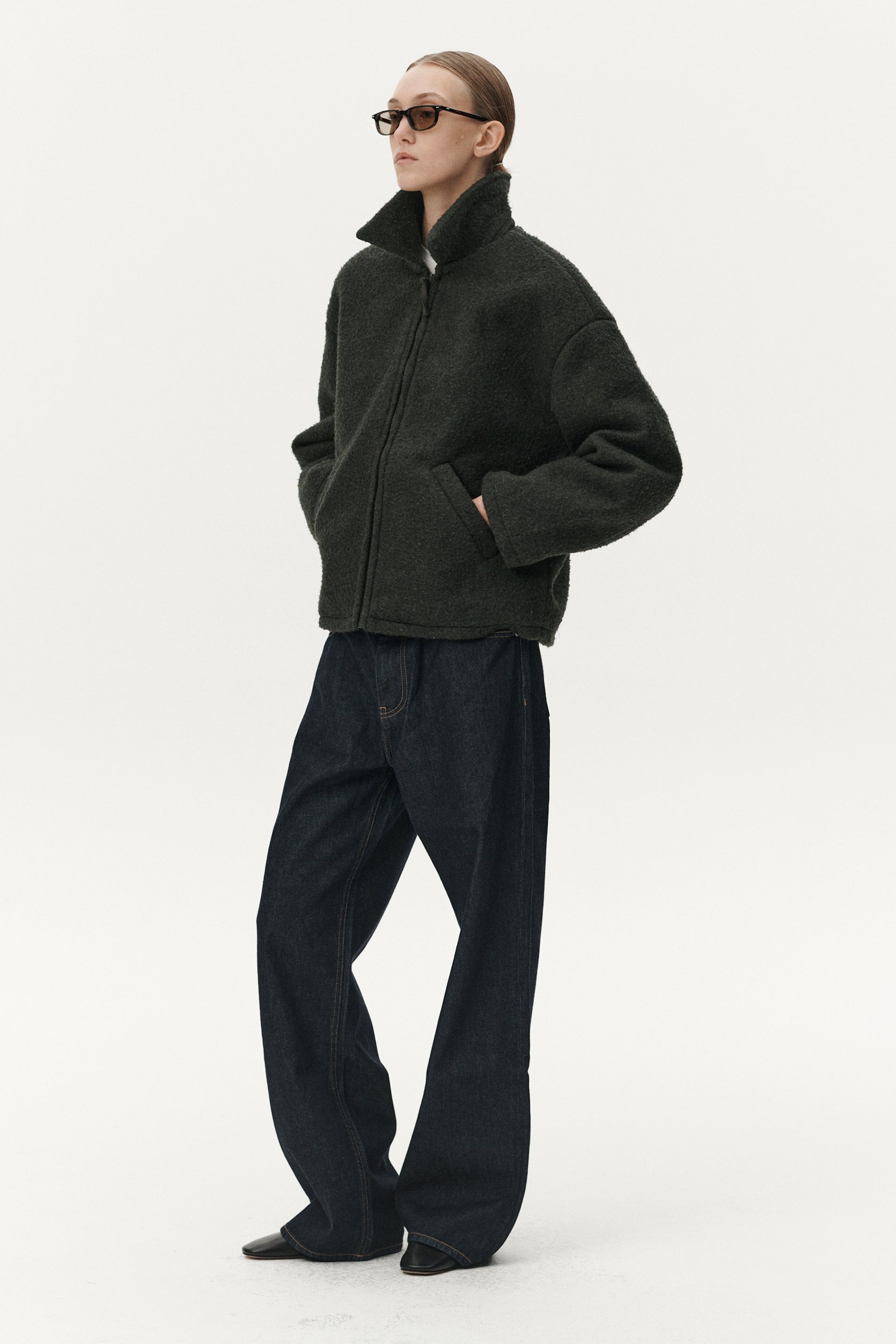 SHIRT JACKET BOILED AW25 GREEN