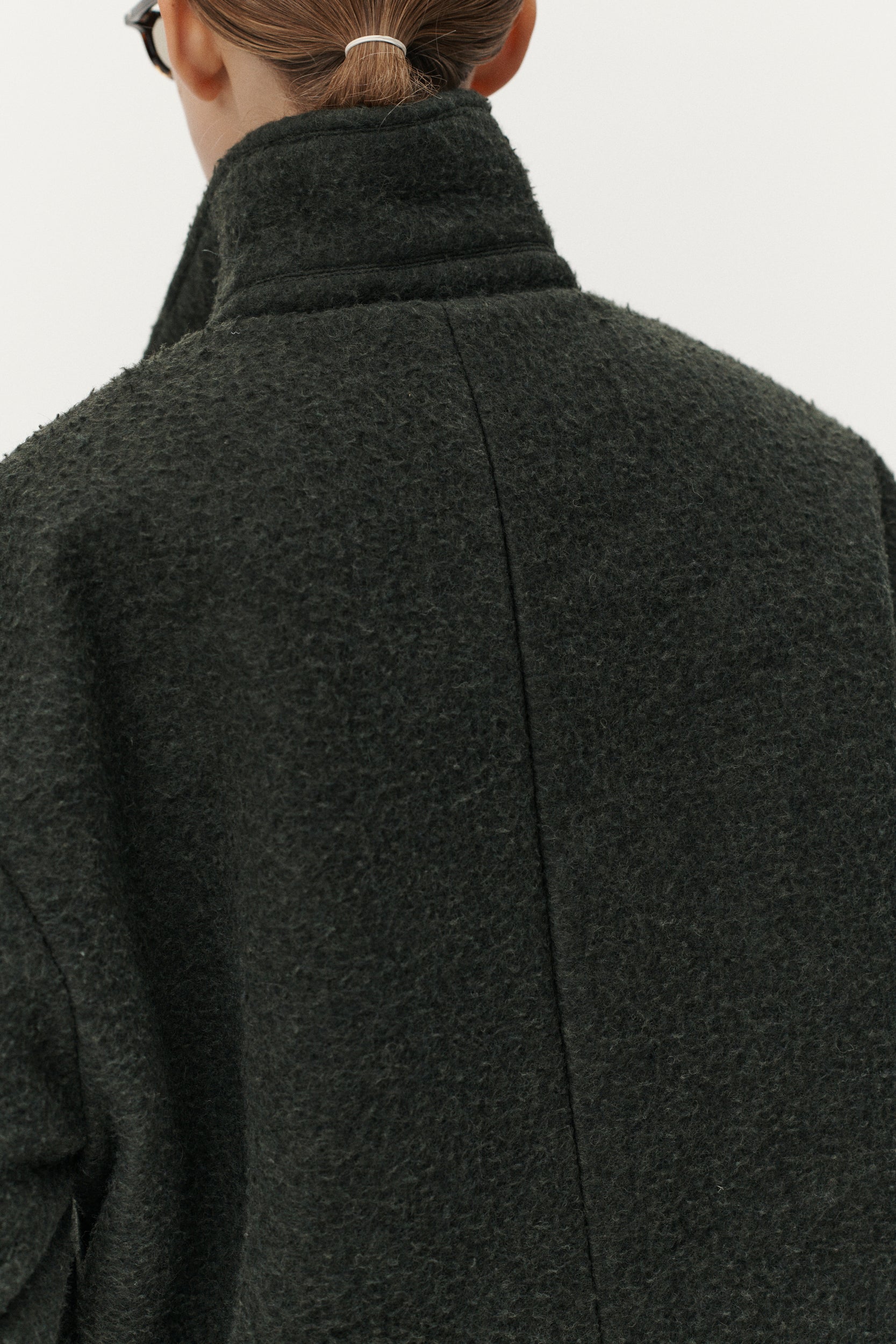 SHIRT JACKET BOILED AW25 GREEN