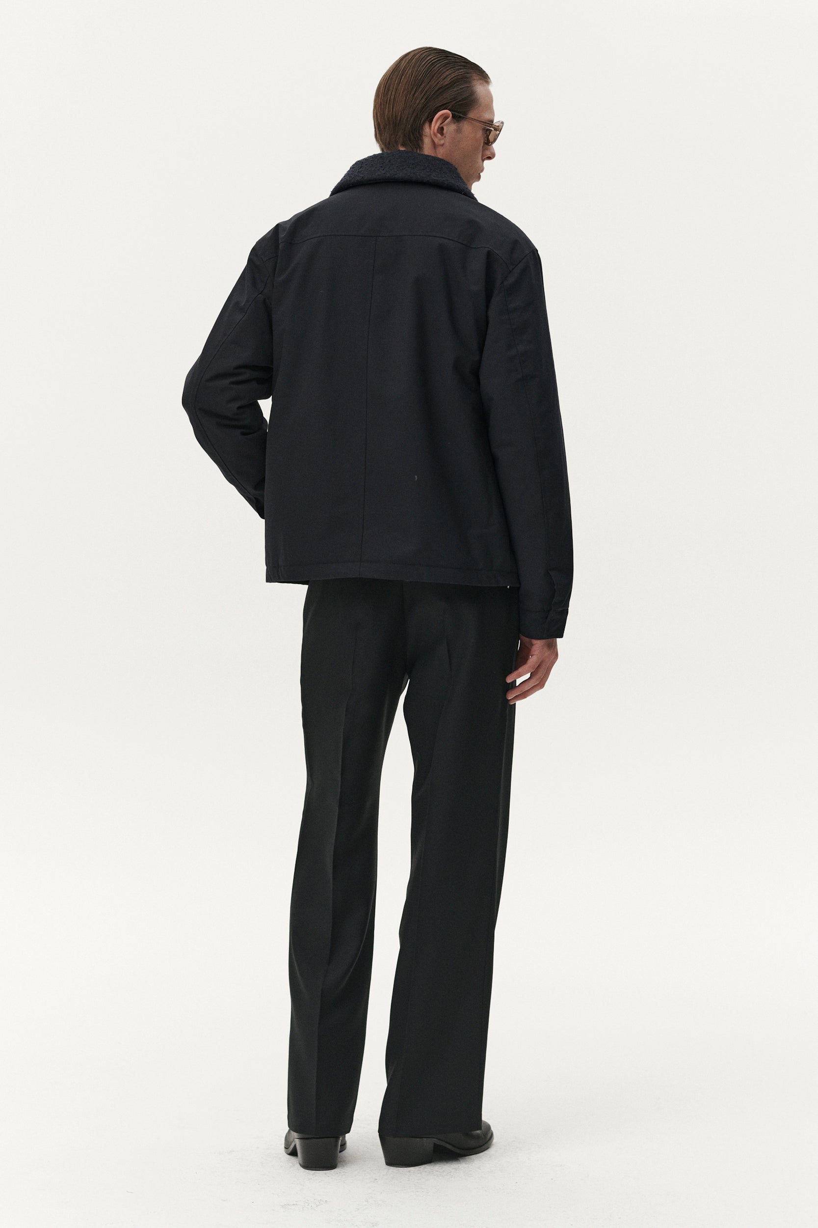 ZIP UP POLY AW25 NAVY