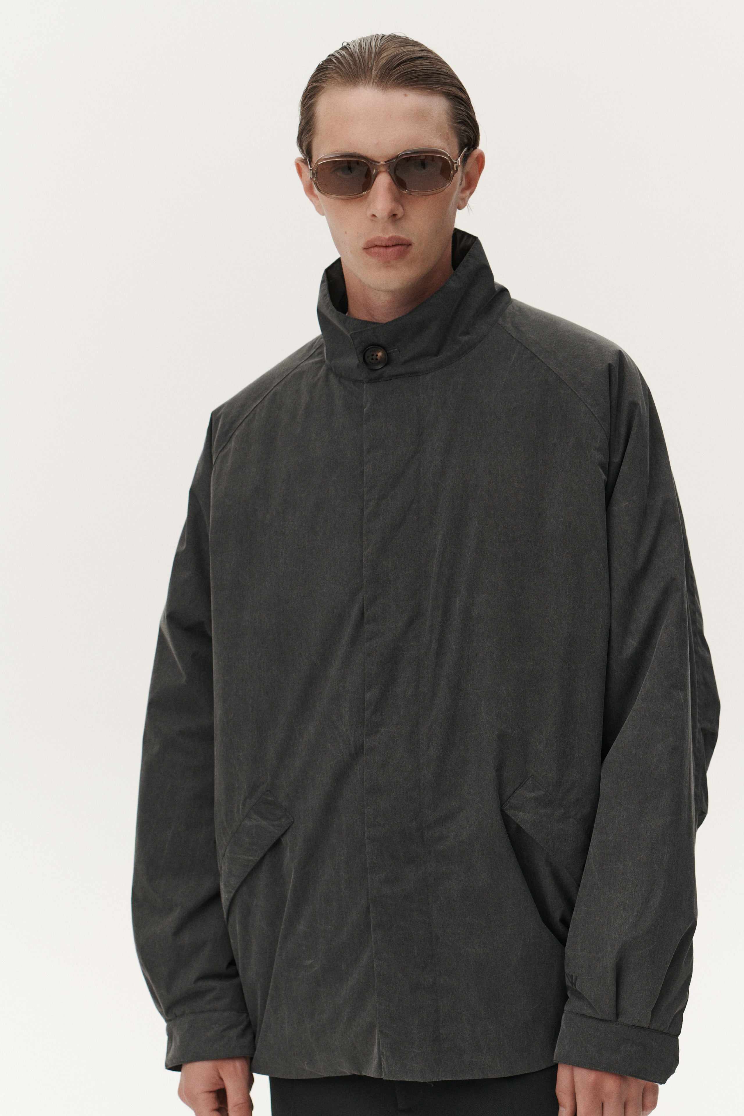 SHORT COACH WASHED AW25 WASHED BLACK