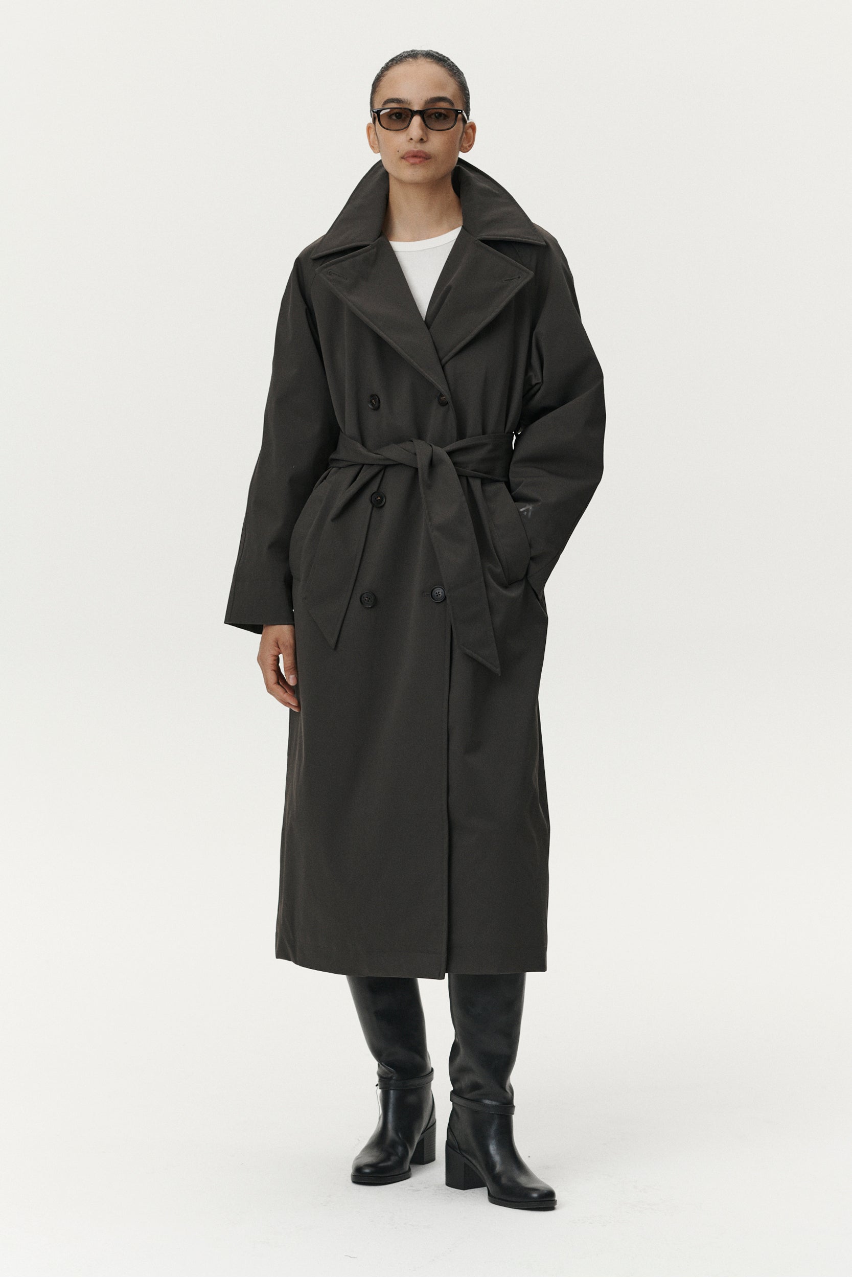 ROOMY TRENCH NINSPIN AW25 FADED COFFEE