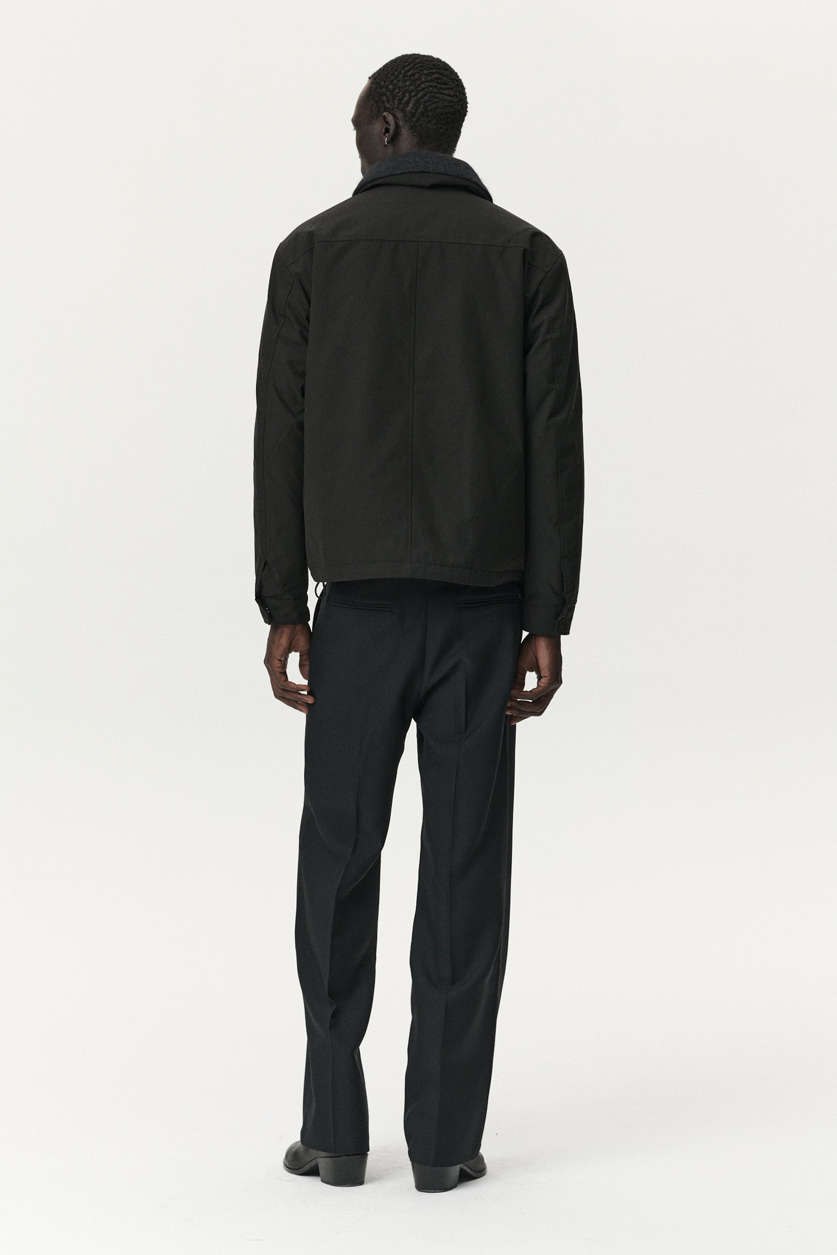 ZIP UP POLY AW25 BLACK