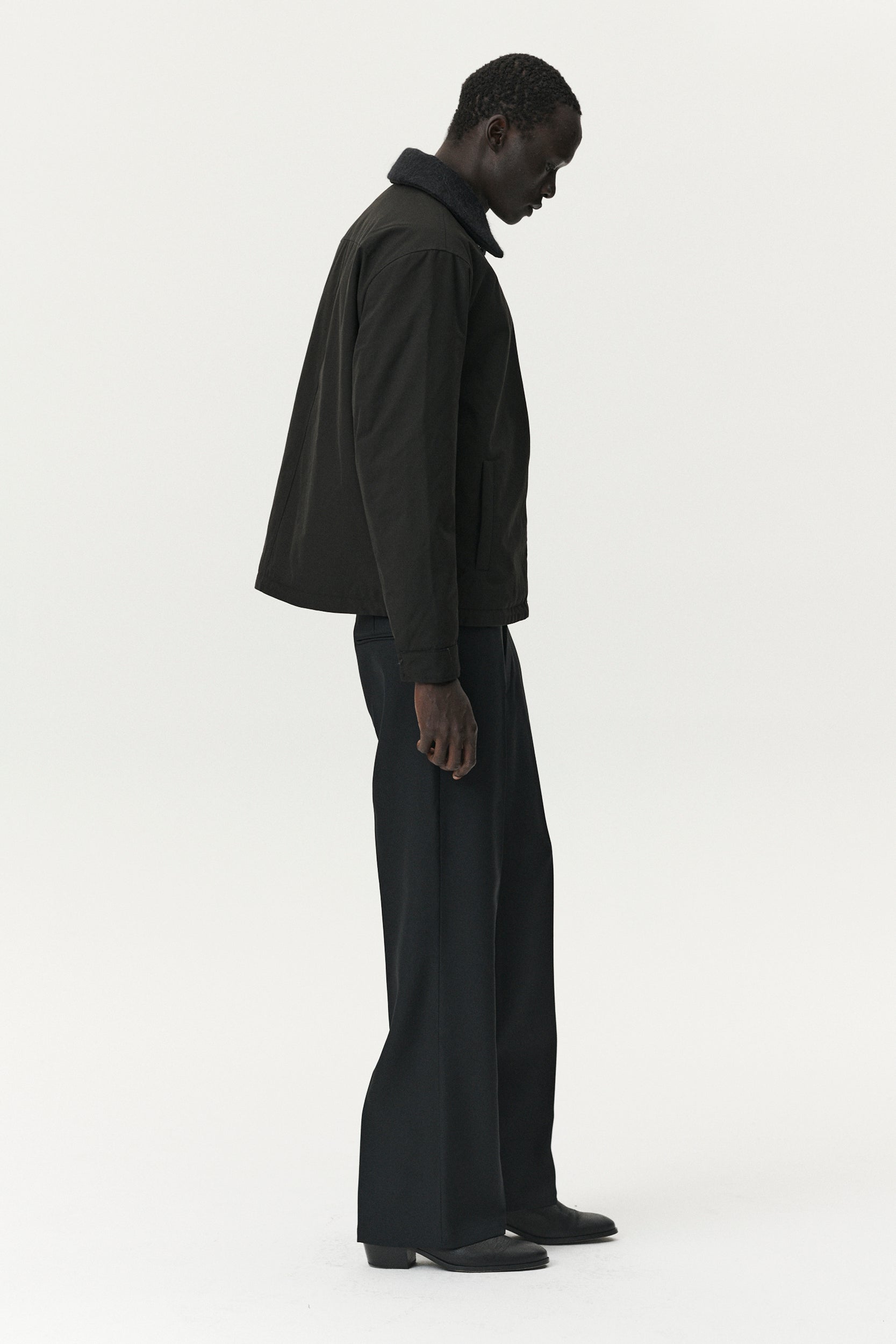 ZIP UP POLY AW25 BLACK