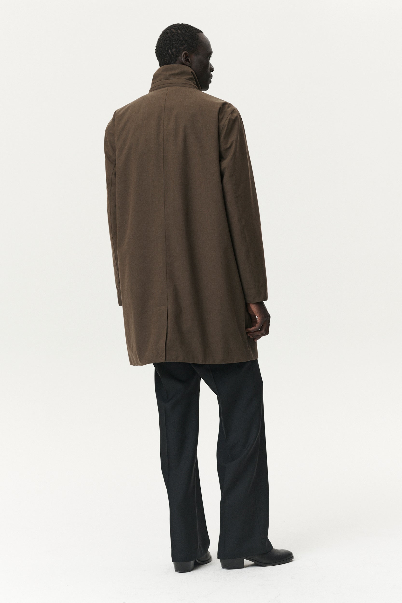 LONG DONG POLYRAYON WOOL LOOK AW25 OLIVE