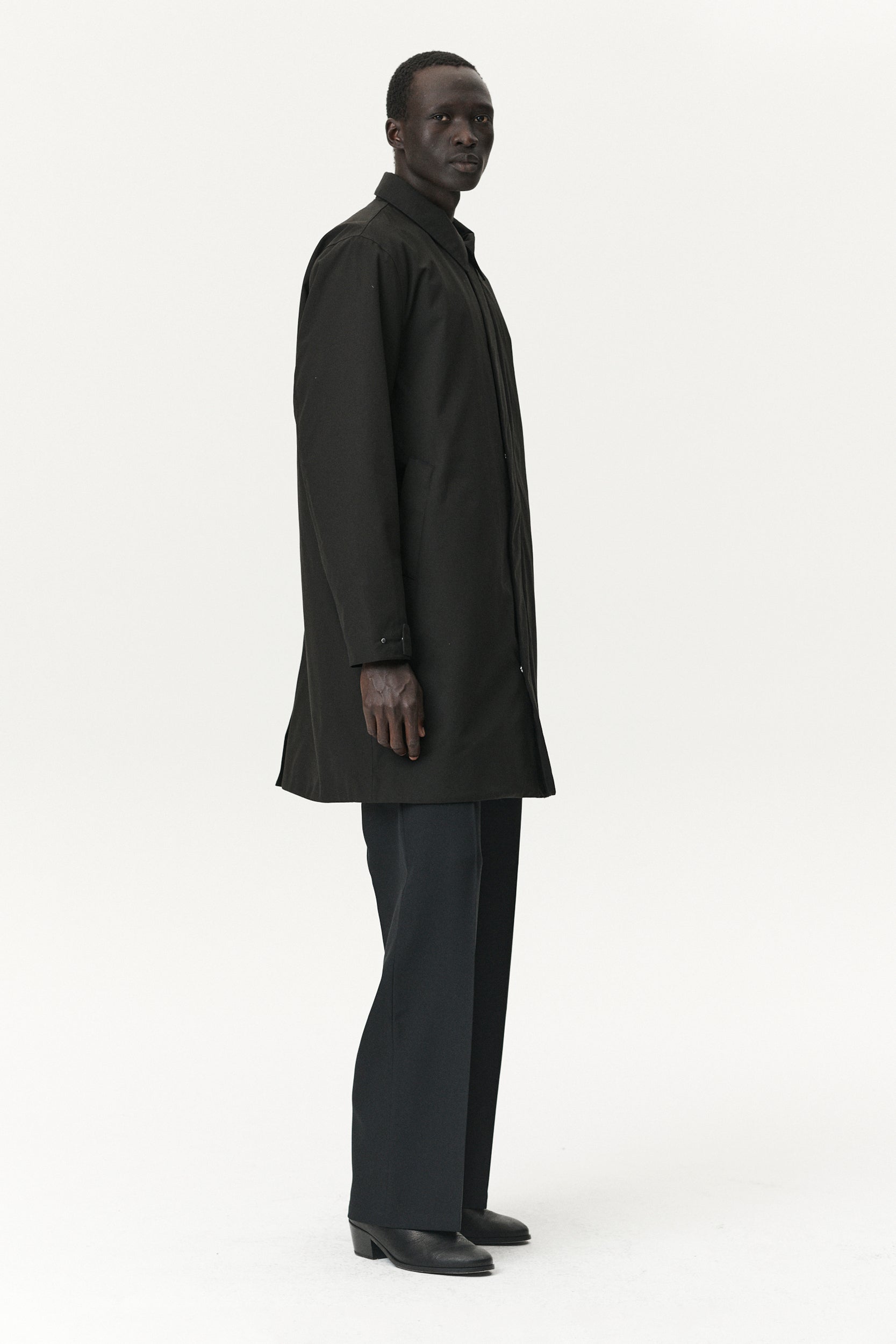 LONG DONG POLYRAYON WOOL LOOK AW25 BLACK