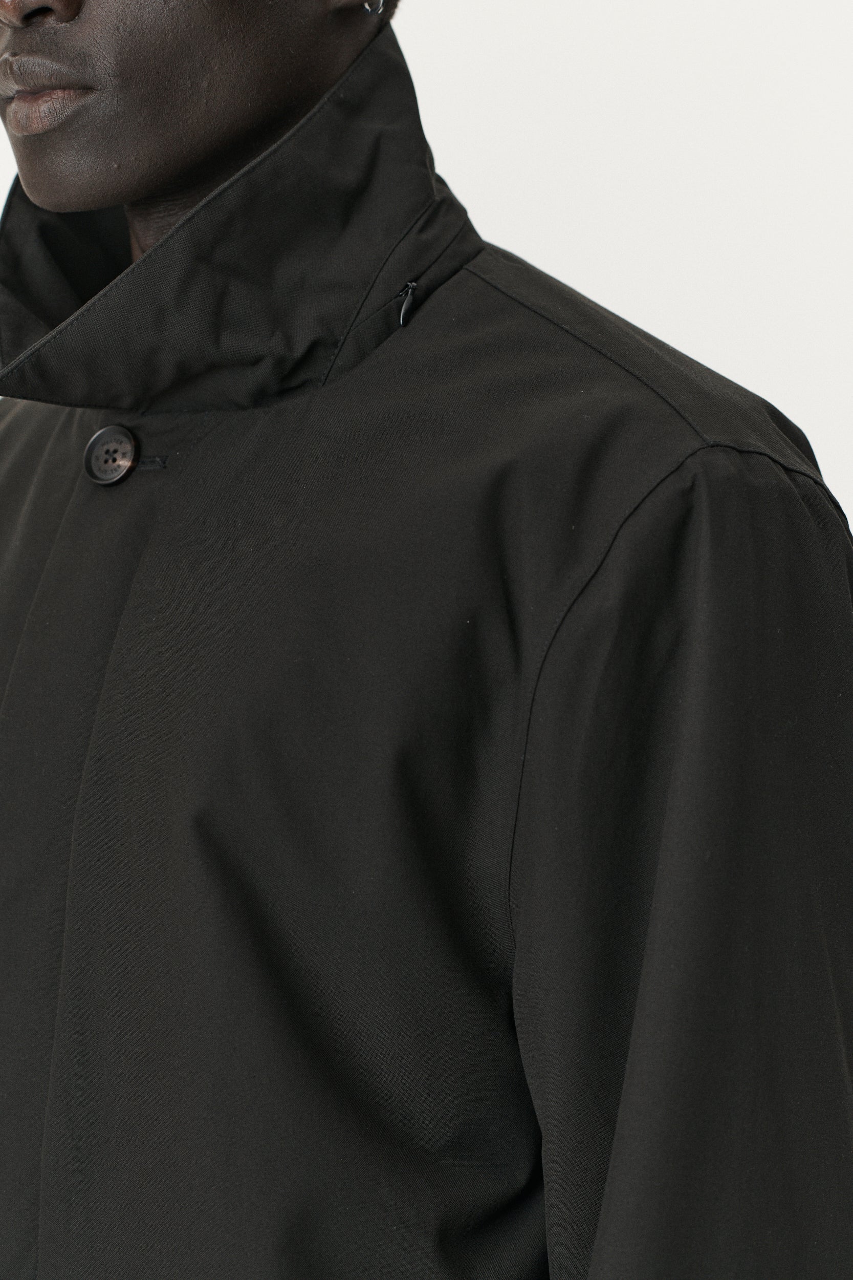 LONG DONG POLYRAYON WOOL LOOK AW25 BLACK
