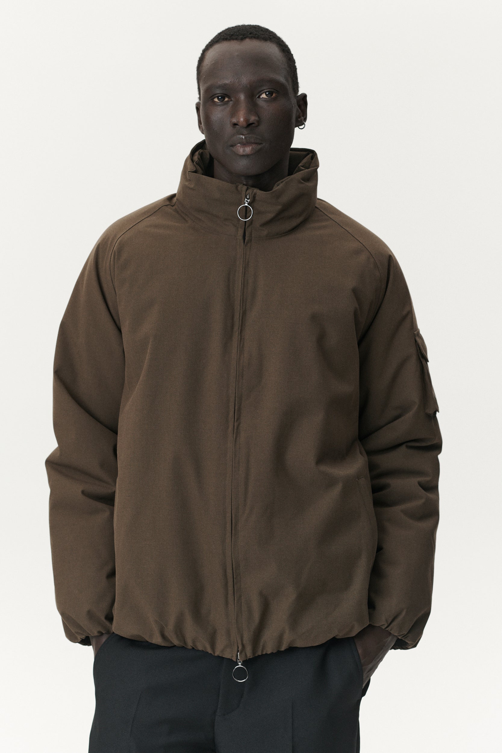 SHORT TRACKER POLY RAYON AW25 OLIVE