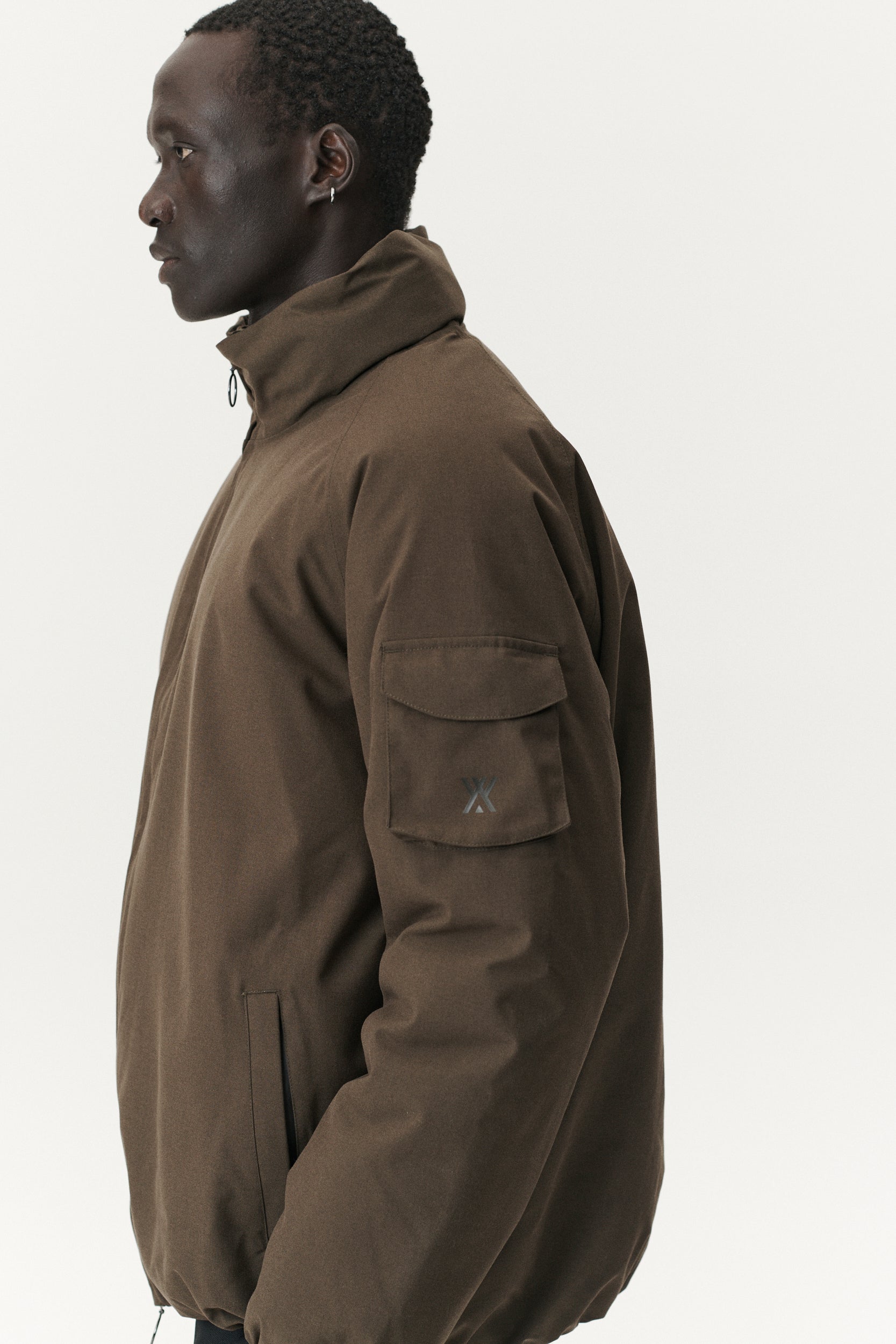 SHORT TRACKER POLY RAYON AW25 OLIVE