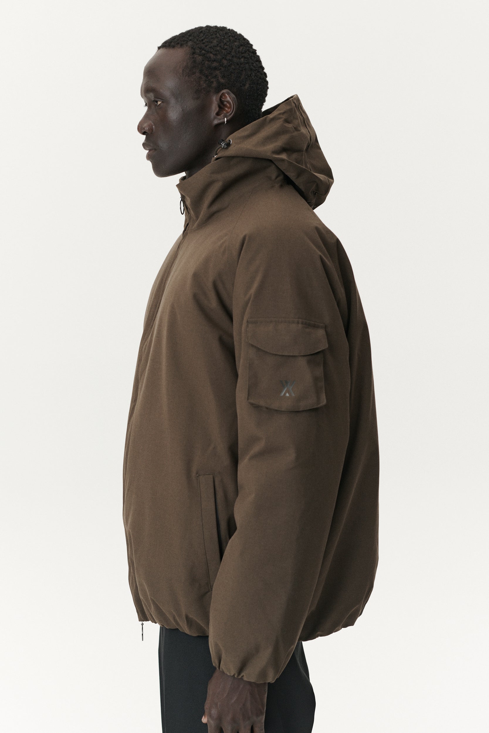 SHORT TRACKER POLY RAYON AW25 OLIVE