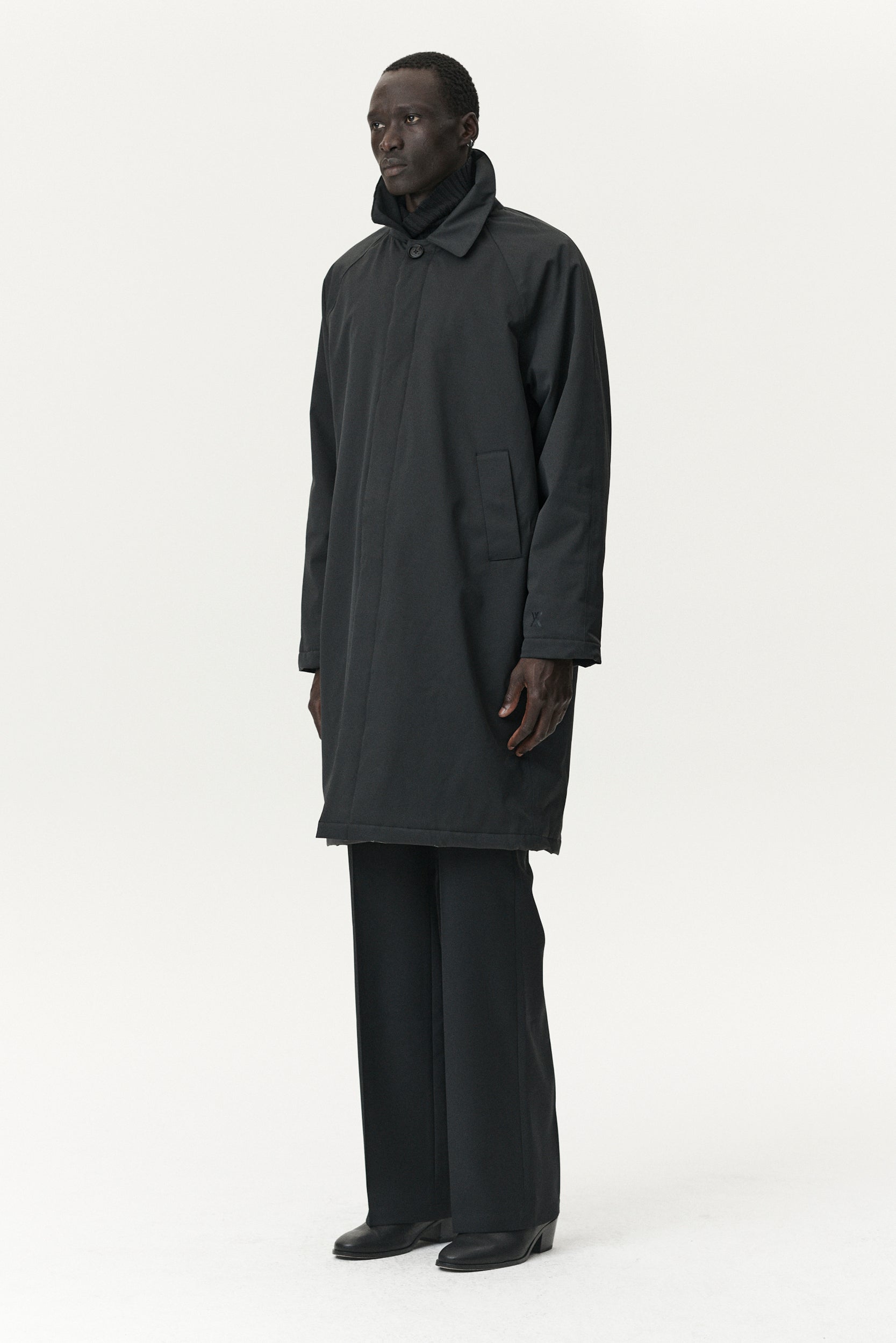 JOBA CARCOAT NIN SPIN AW25 WASHED BLACK