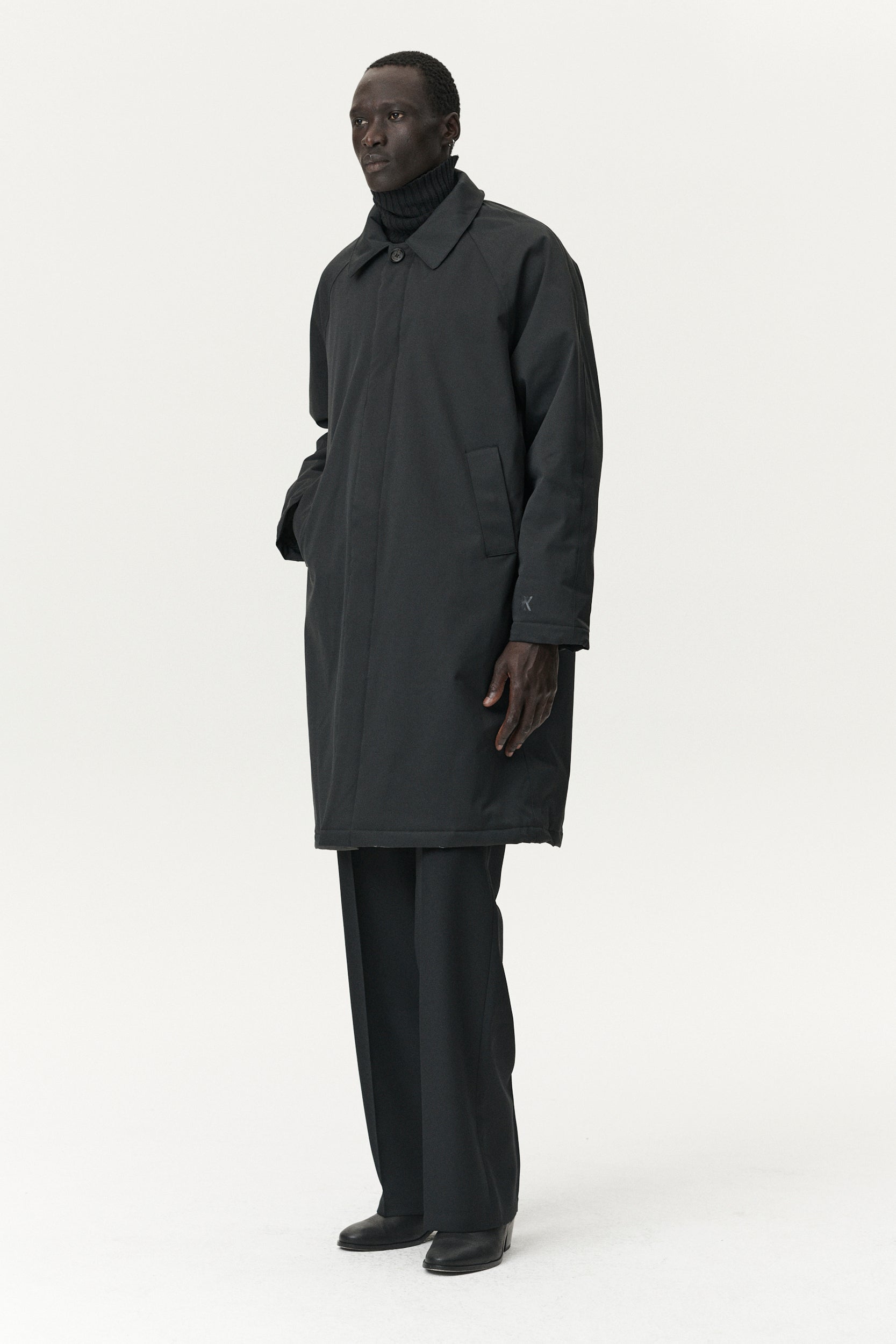 JOBA CARCOAT NIN SPIN AW25 WASHED BLACK