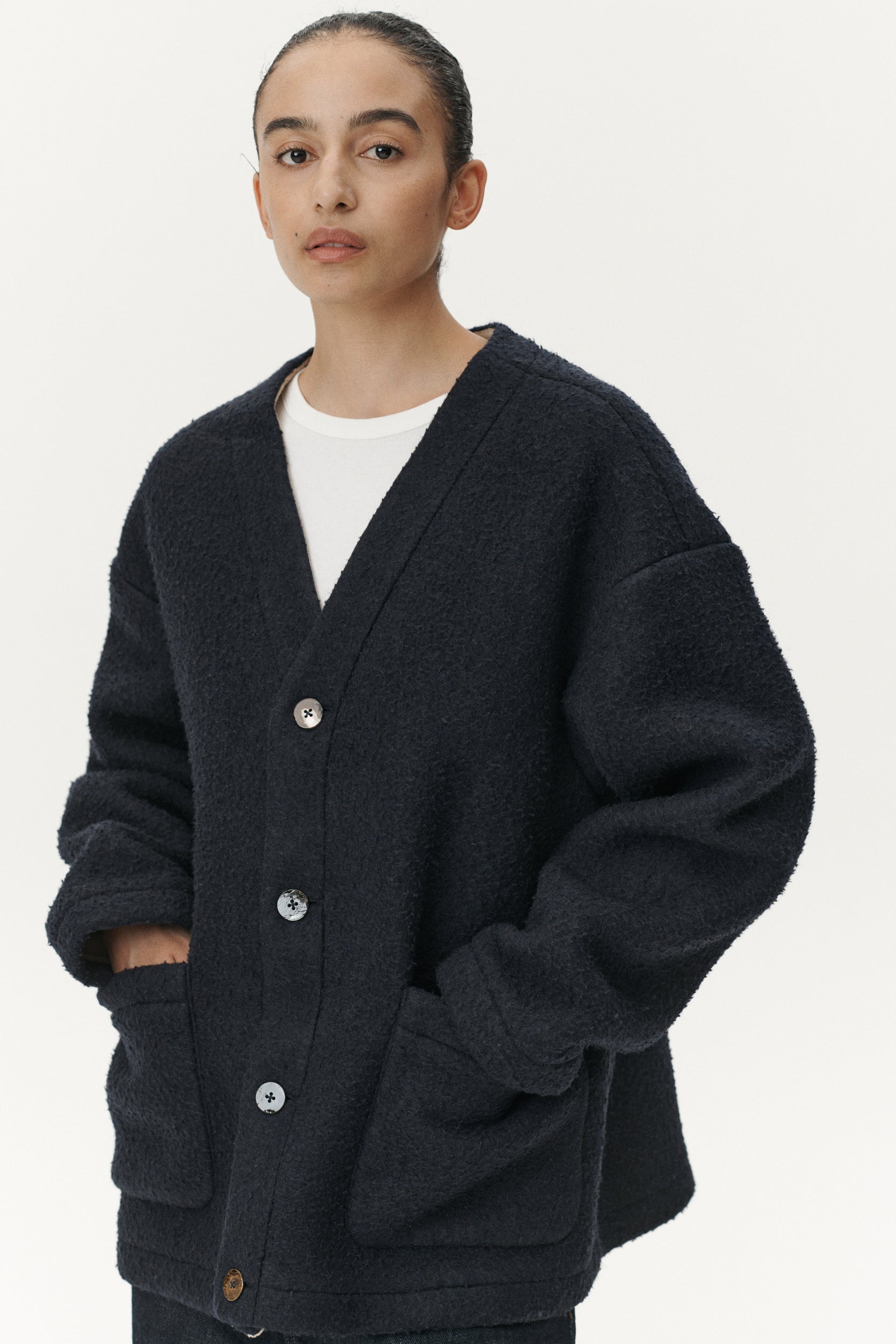 CARDI BOILED BONDED AW25 NAVY WOMENS