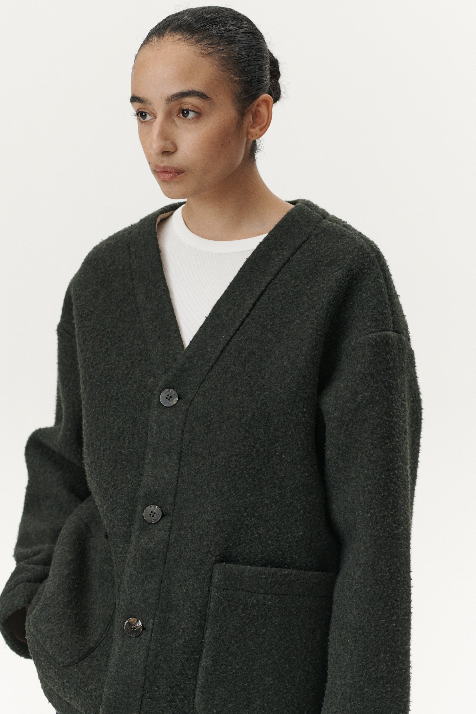 CARDI BOILED BONDED AW25 GREEN WOMENS