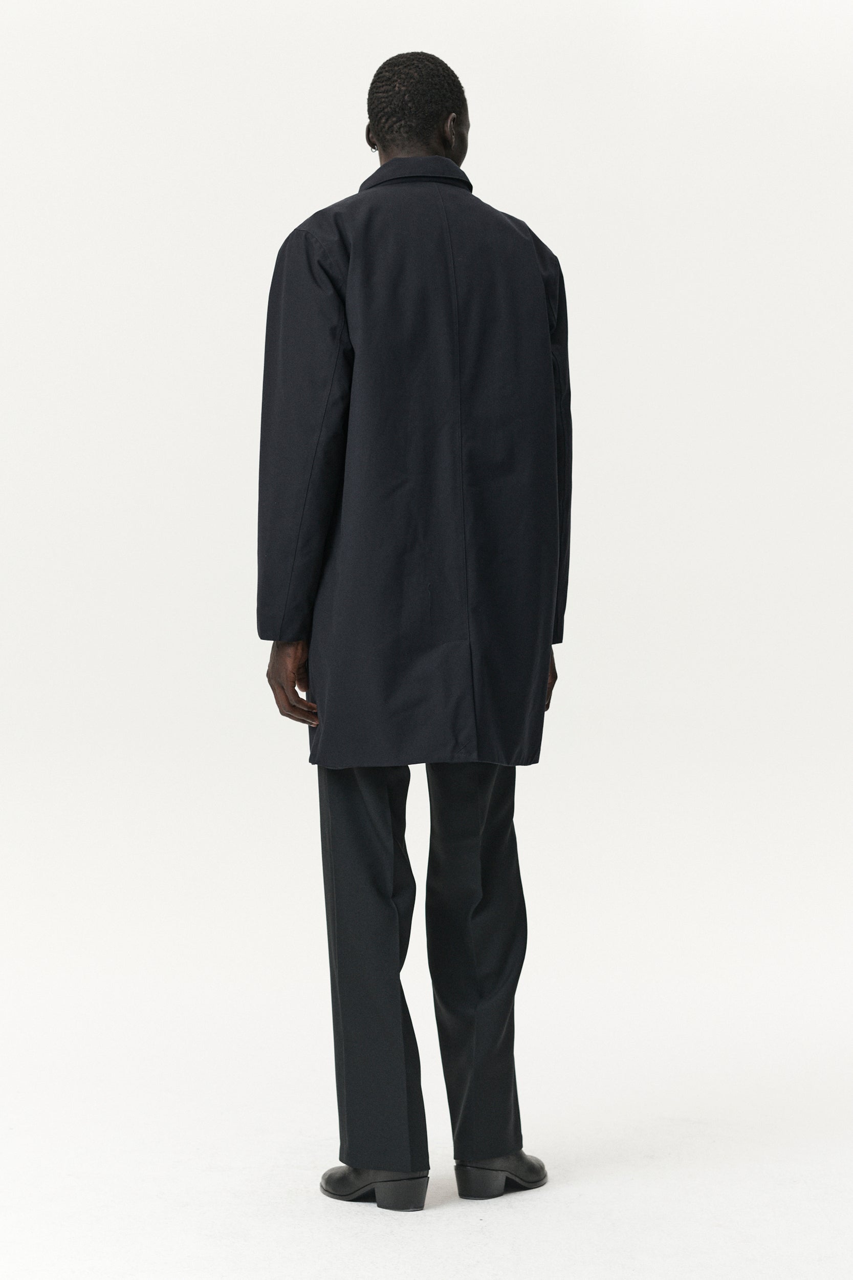 LONG DONG POLYRAYON WOOL LOOK AW25 NAVY