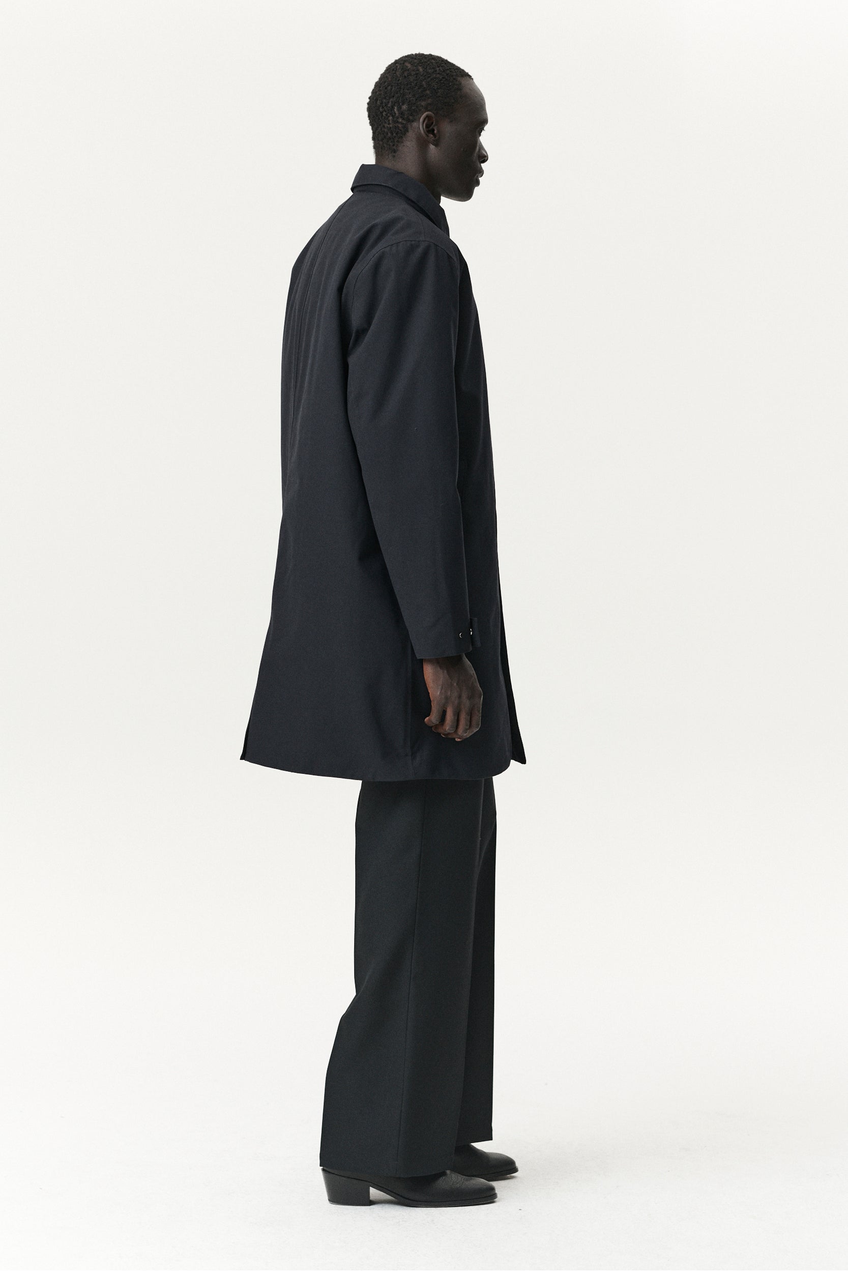 LONG DONG POLYRAYON WOOL LOOK AW25 NAVY
