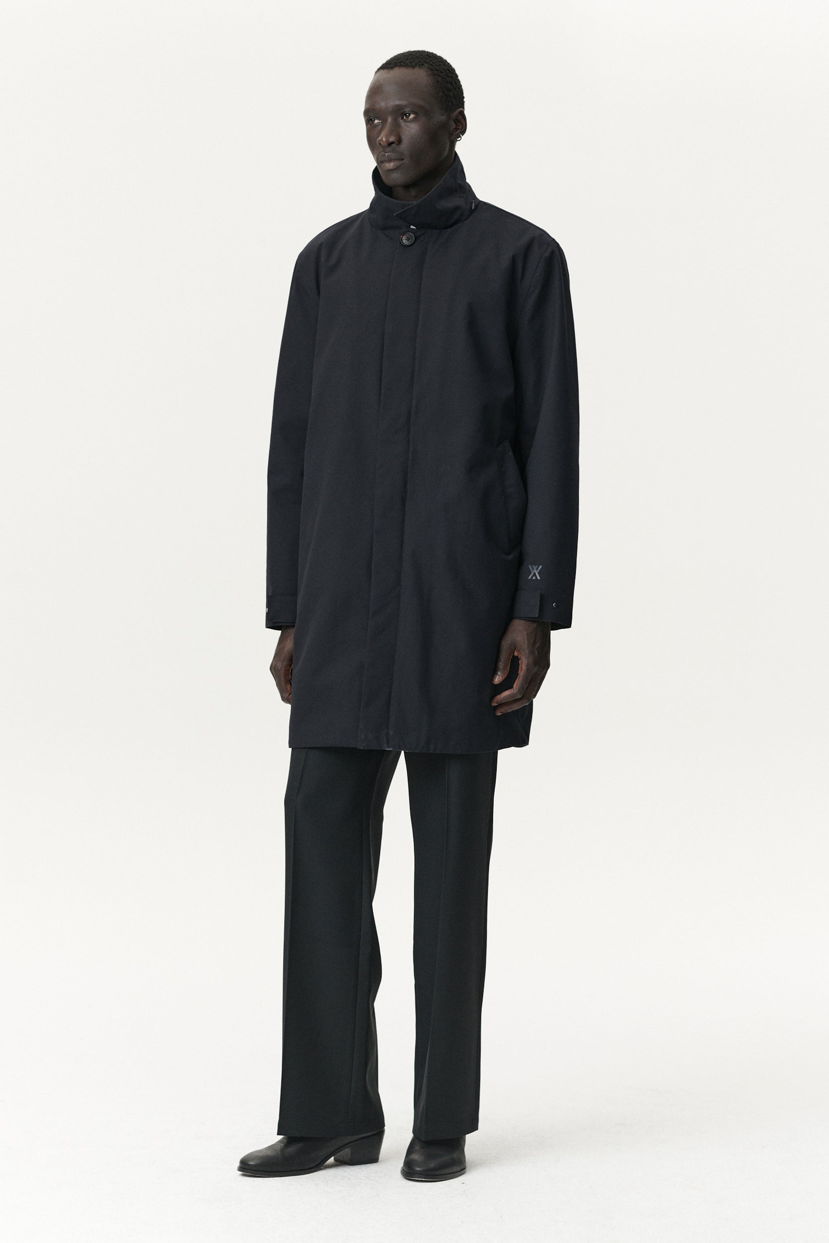 LONG DONG POLYRAYON WOOL LOOK AW25 NAVY