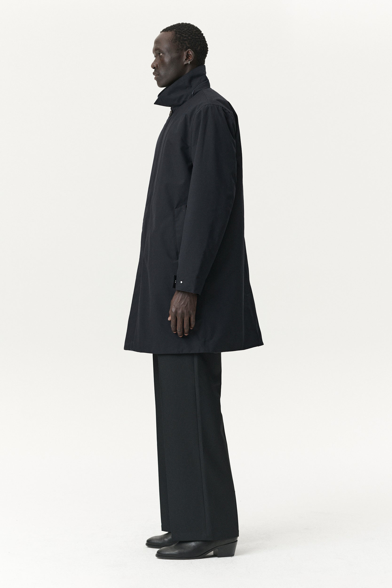 LONG DONG POLYRAYON WOOL LOOK AW25 NAVY