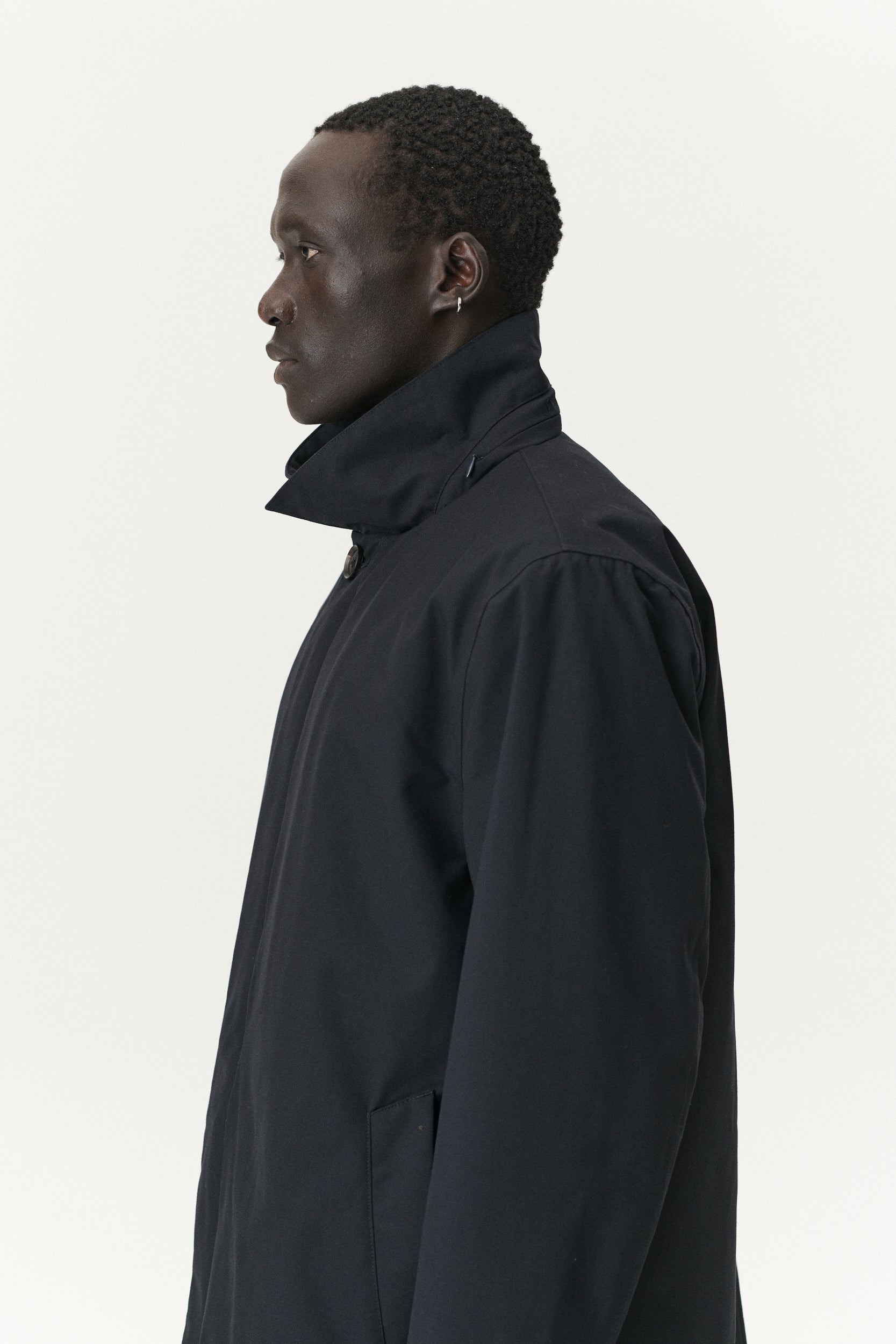 LONG DONG POLYRAYON WOOL LOOK AW25 NAVY