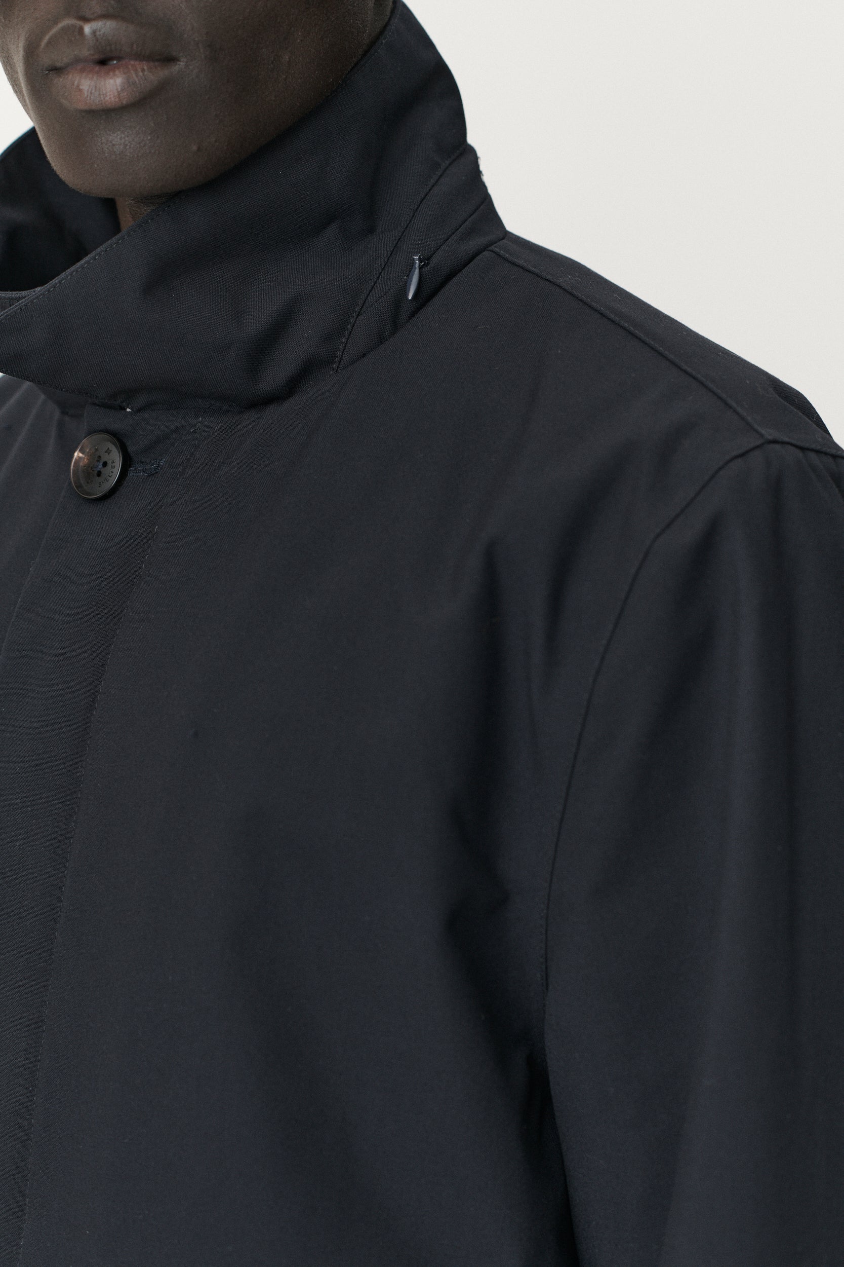 LONG DONG POLYRAYON WOOL LOOK AW25 NAVY