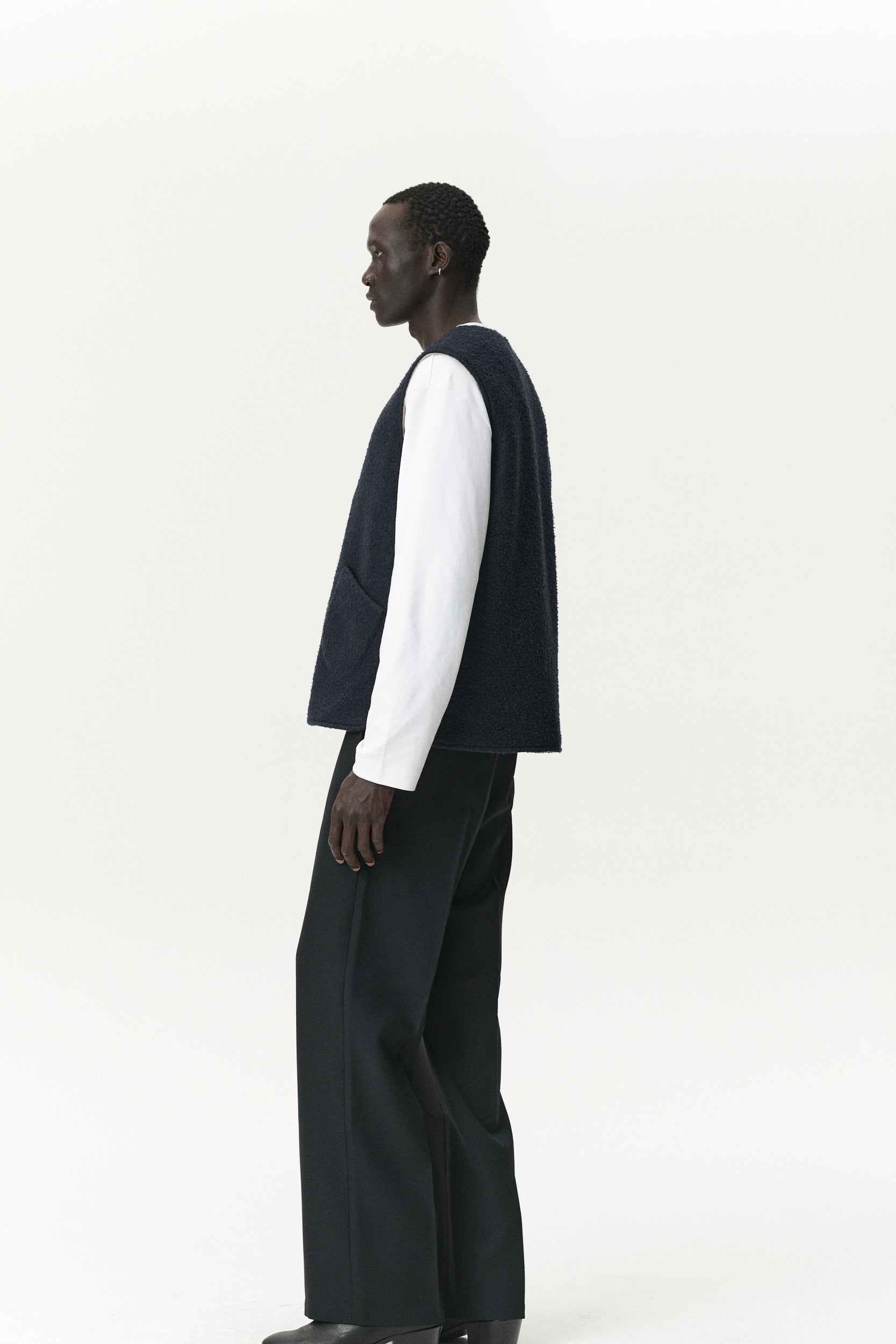 G-LAIT BONDED FLEECE BOILED AW25 NAVY