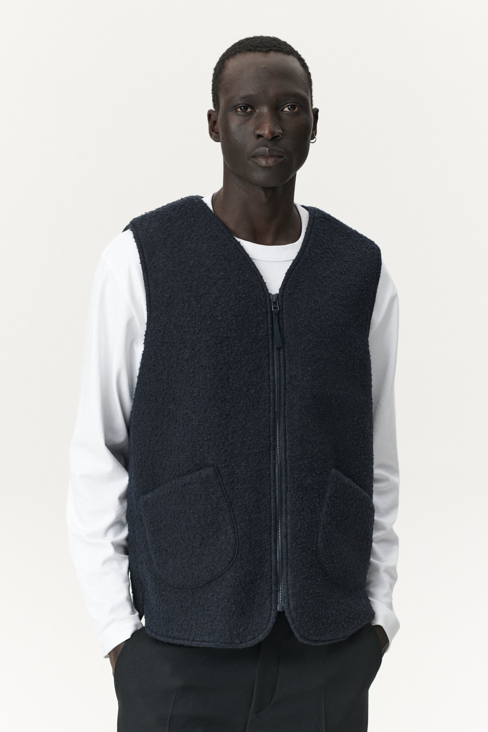 G-LAIT BONDED FLEECE BOILED AW25 NAVY