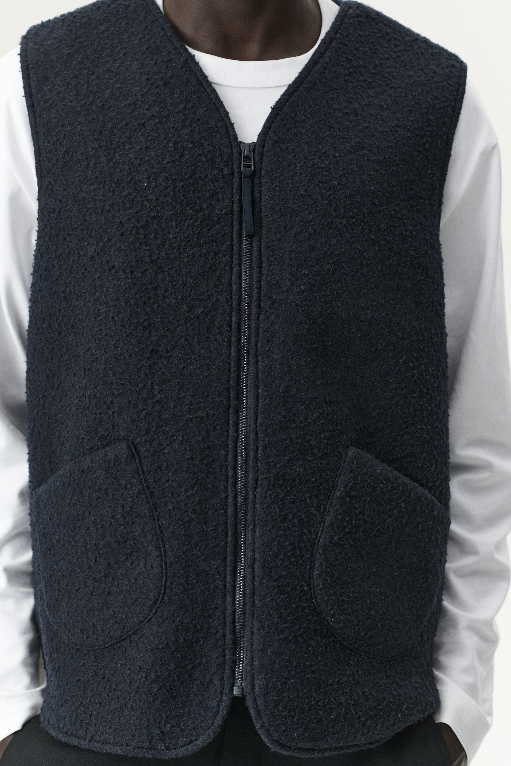 G-LAIT BONDED FLEECE BOILED AW25 NAVY