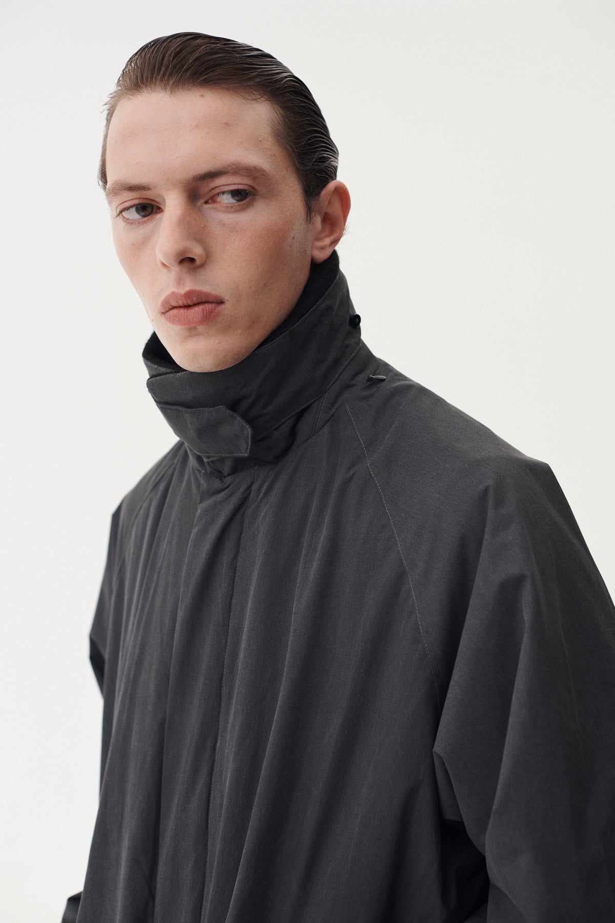 LONG COACH WASHED AW26 WASHED BLACK