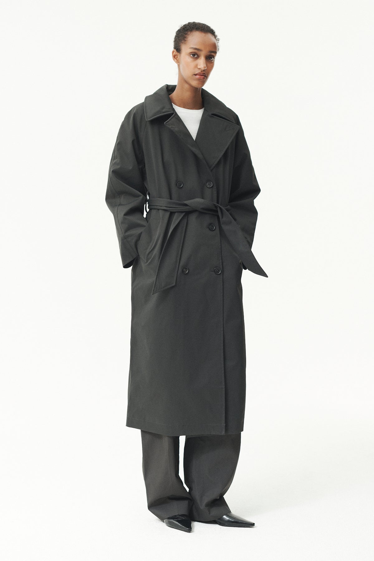 ROOMY TRENCH NINSPIN AW26 WASHED BLACK