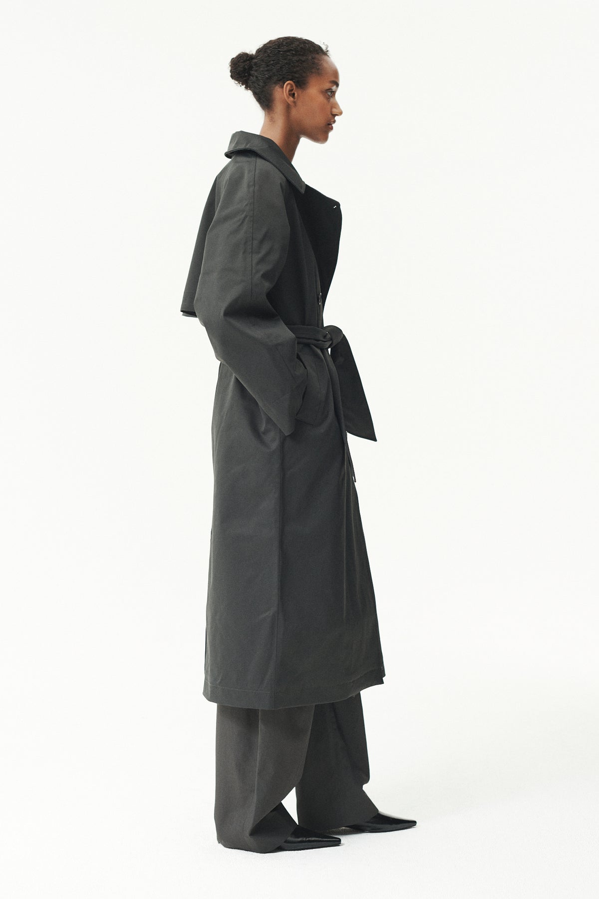 ROOMY TRENCH NINSPIN AW26 WASHED BLACK