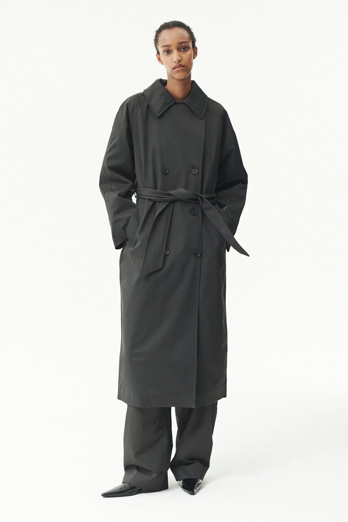 ROOMY TRENCH NINSPIN AW26 WASHED BLACK