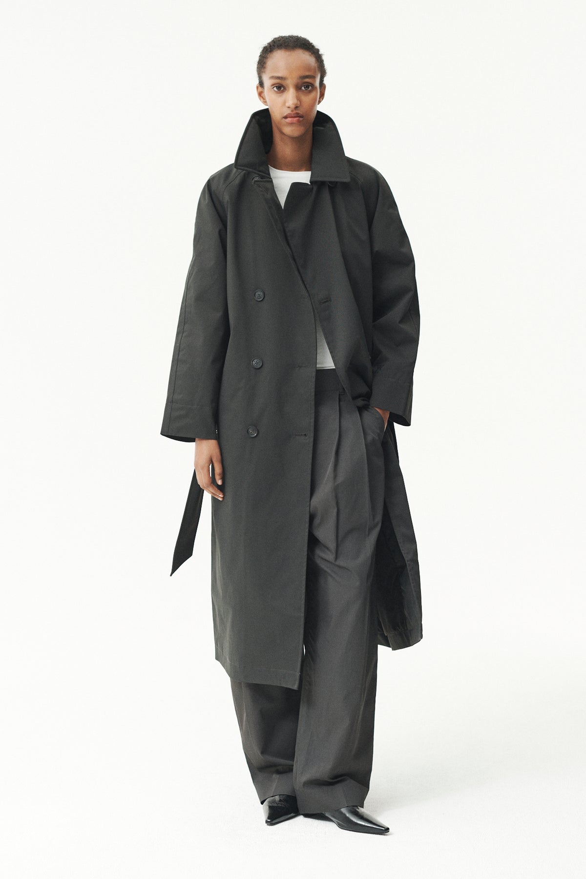 ROOMY TRENCH NINSPIN AW26 WASHED BLACK