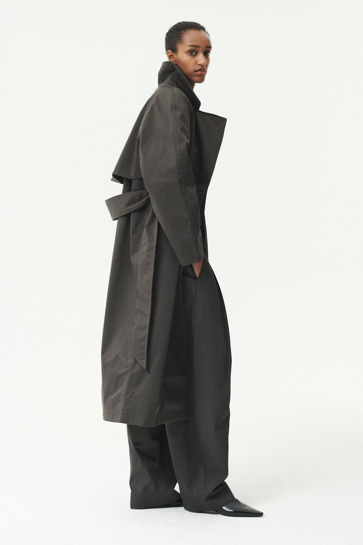 ROOMY TRENCH NINSPIN AW26 FADED COFFEE