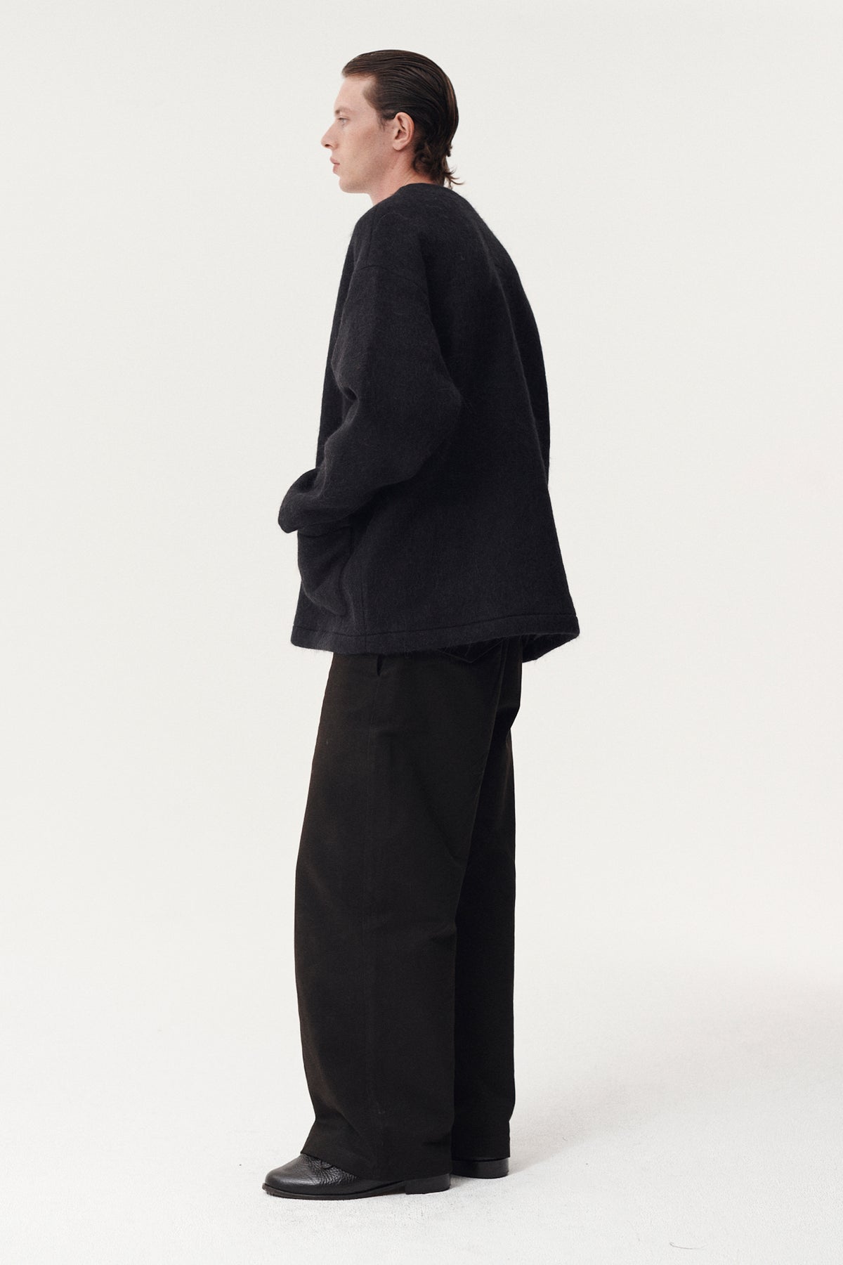 CARDI FUZZY BONDED AW26 BLACK